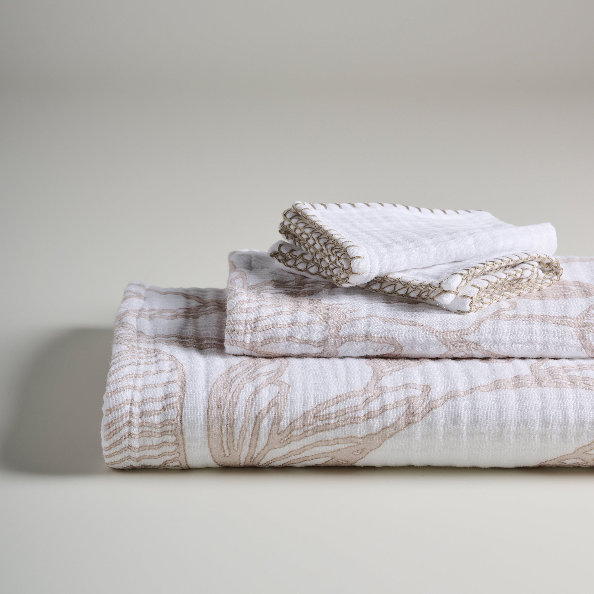 Vine Bloom | Cotton Gauze | Bath Set