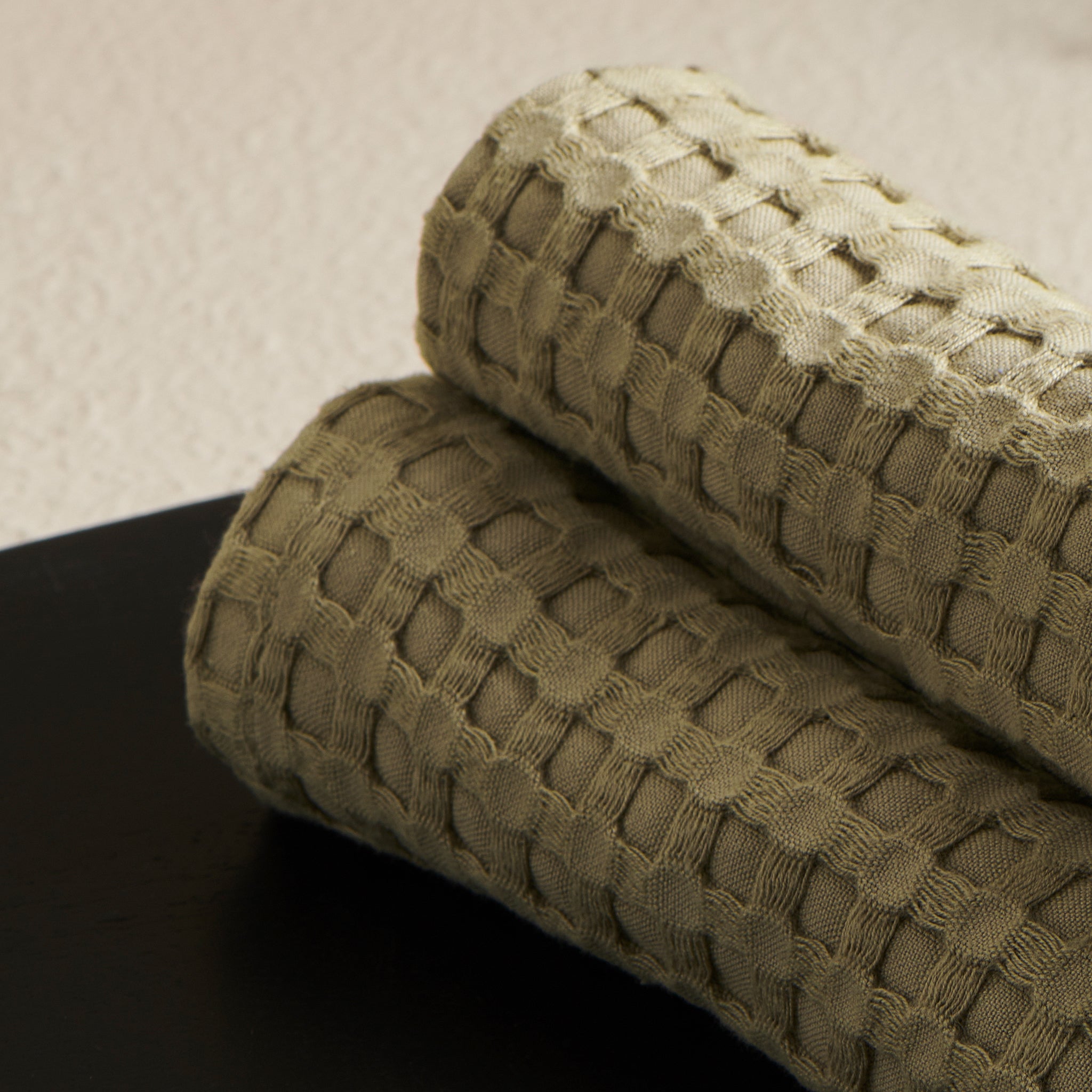 Moss | Cotton Bamboo | Waffle | Face Towel