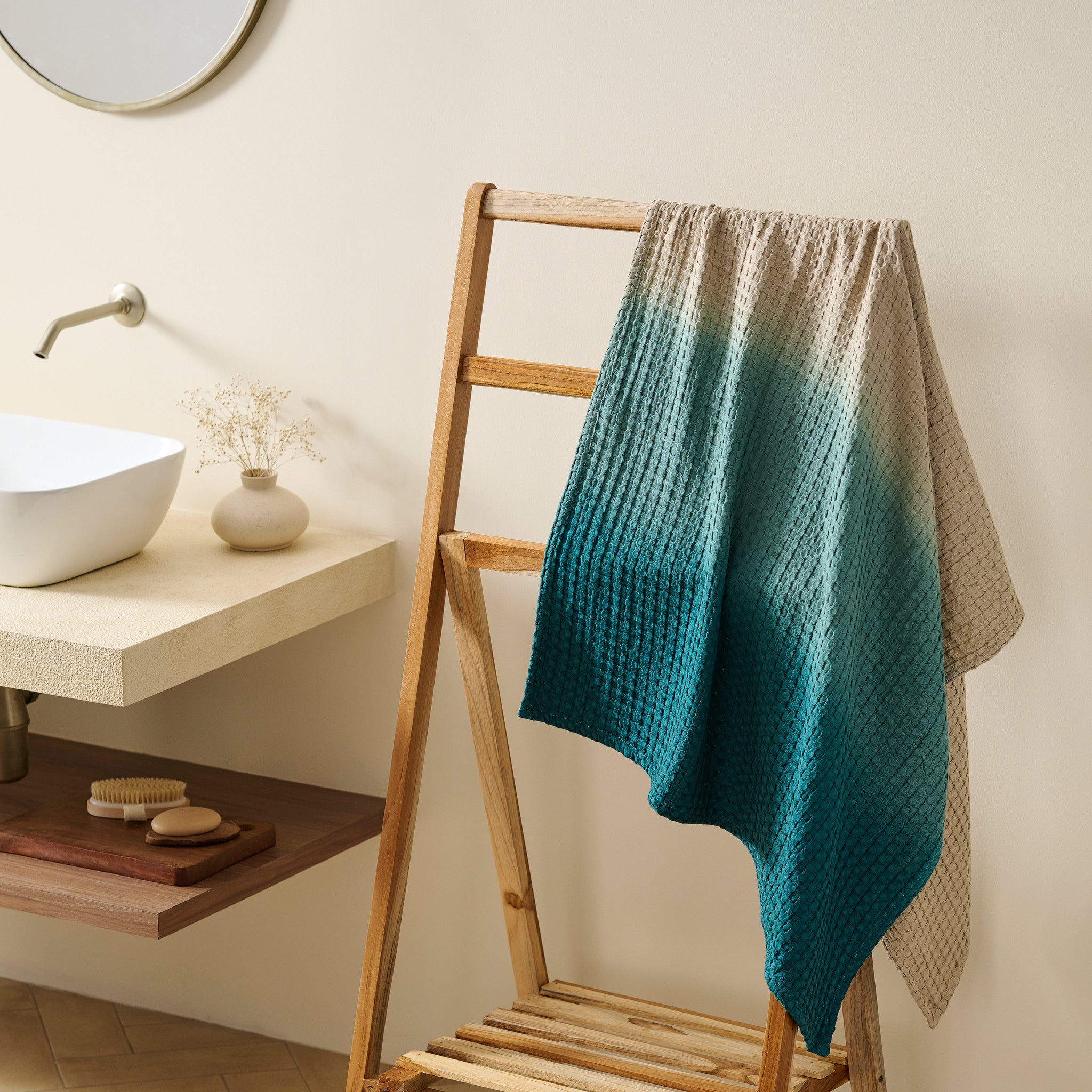 Colour Tide | Cotton Bamboo | Waffle | Bath Towel