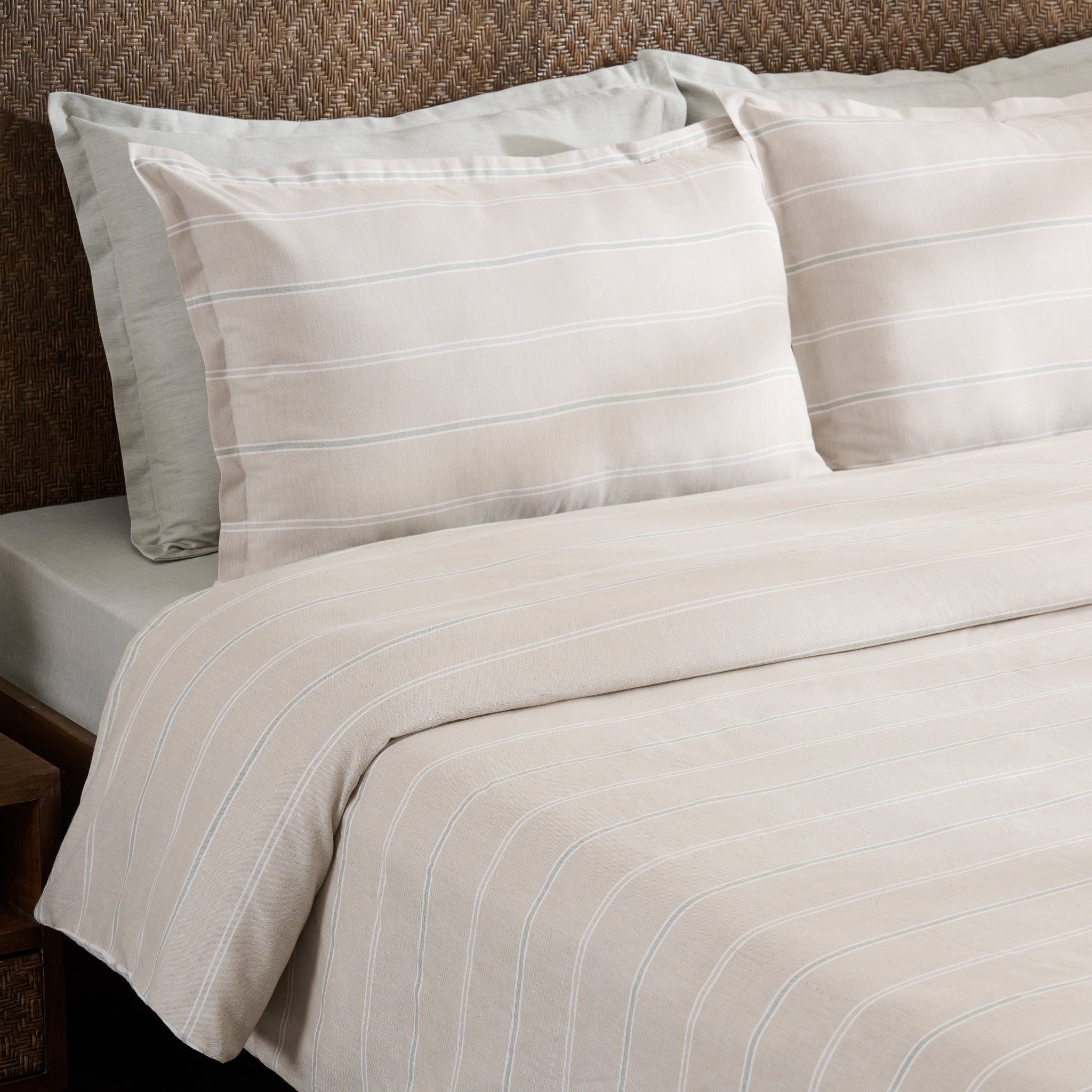 Sage Twinline | Cotton Bamboo | Chambray | Comforter