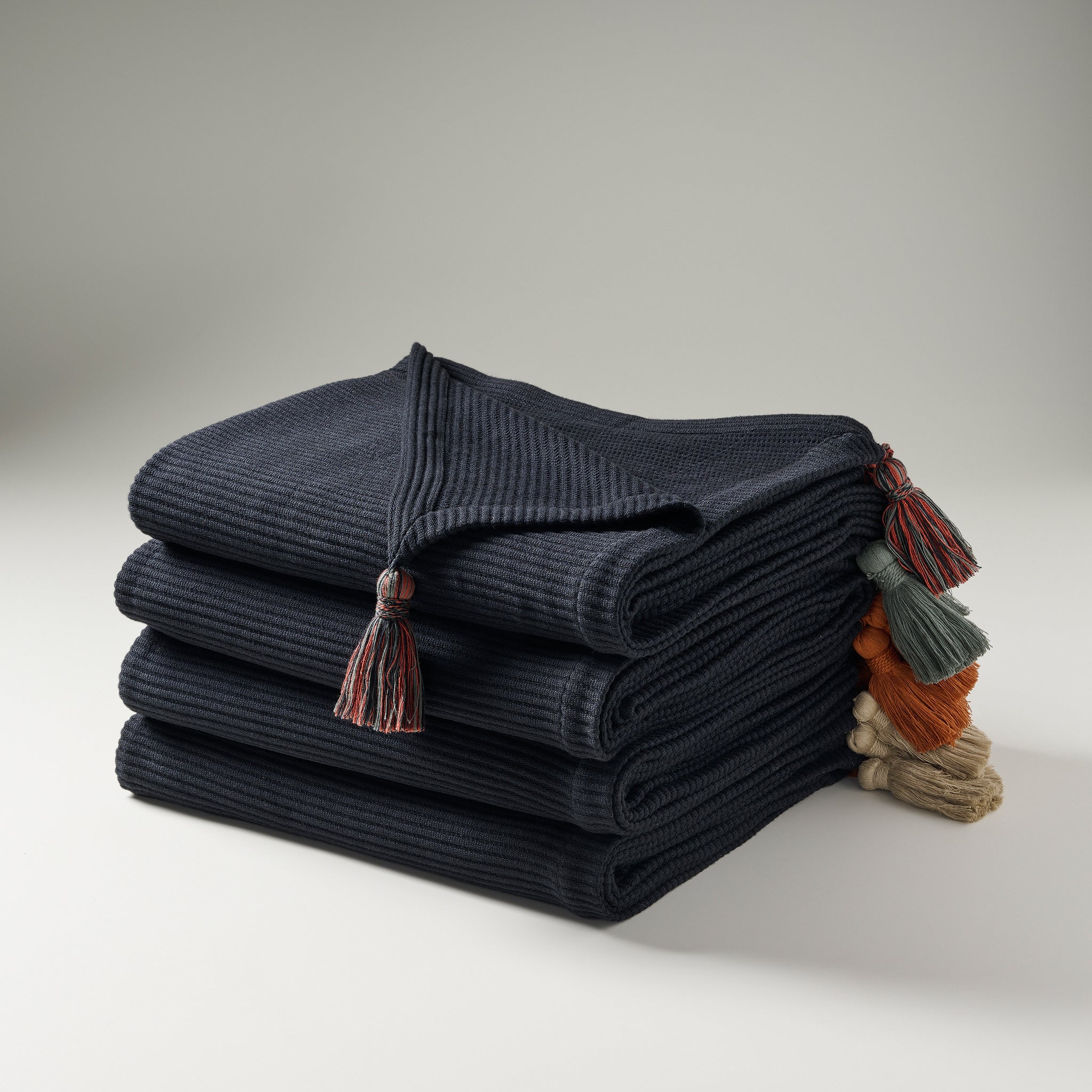 Pepper Plume | Cotton Bamboo | Cord Rib | Throw