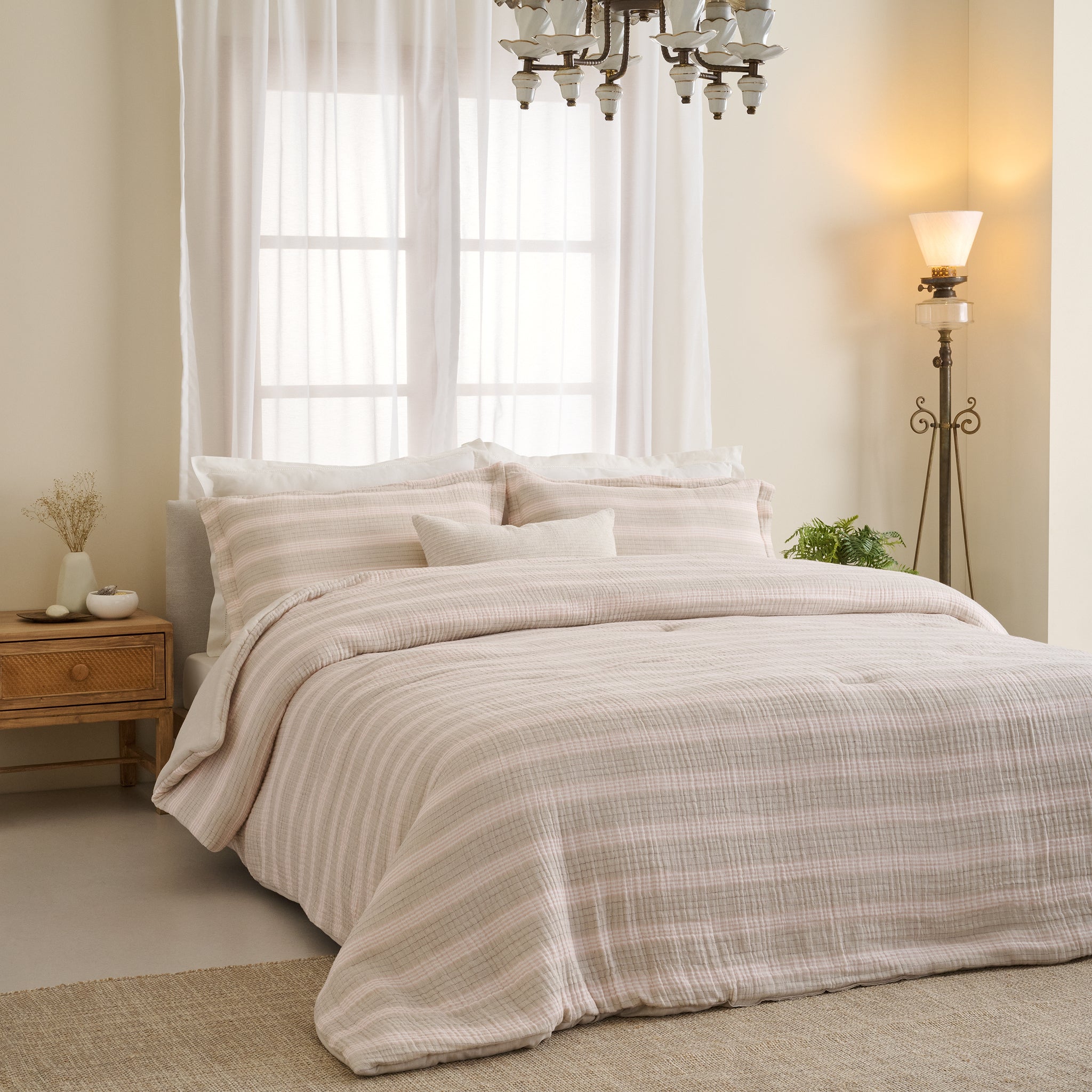 Louver | Cotton Bamboo | Gauze | Bed Set