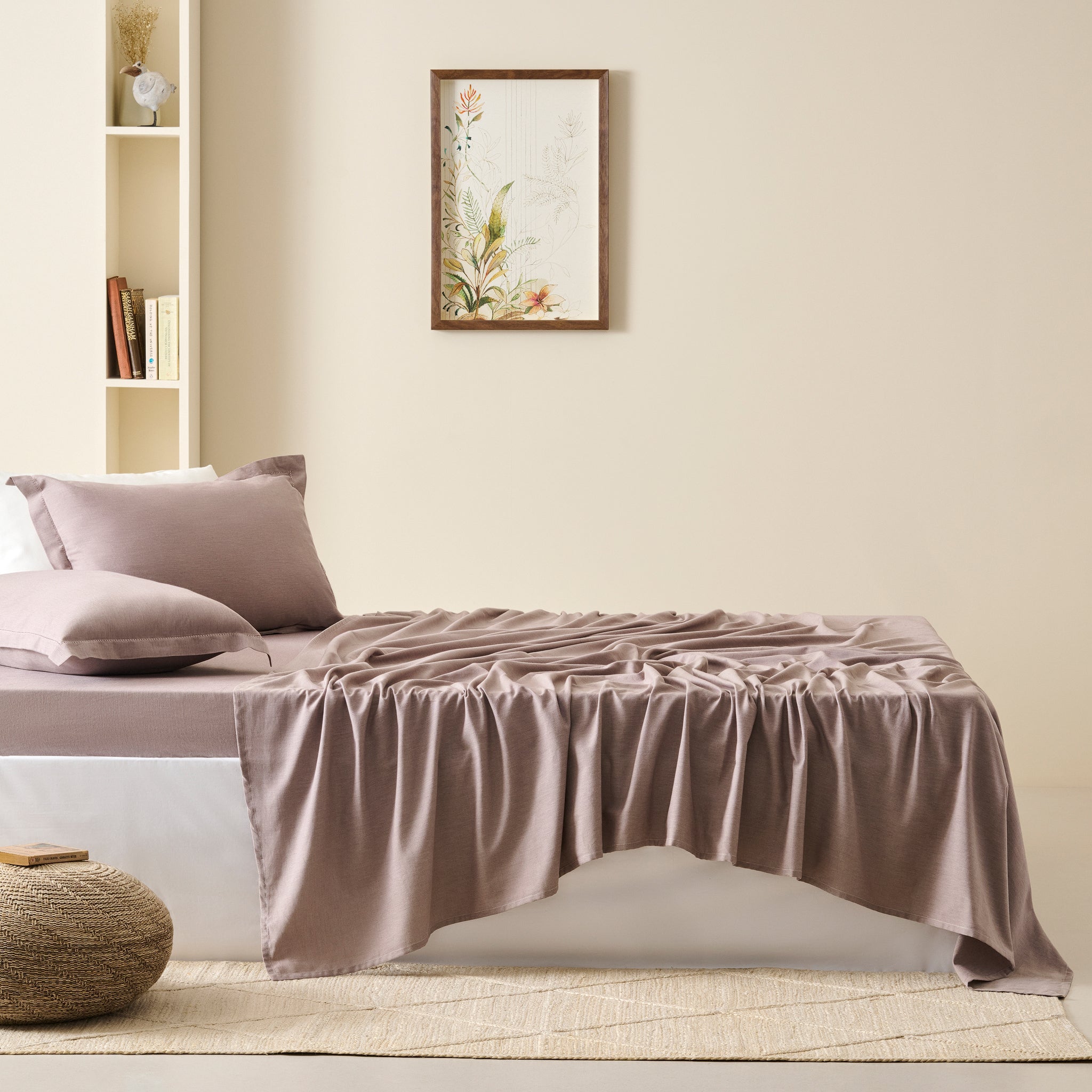 Dusty Amethyst | Cotton Bamboo | Chambray | Bedsheet