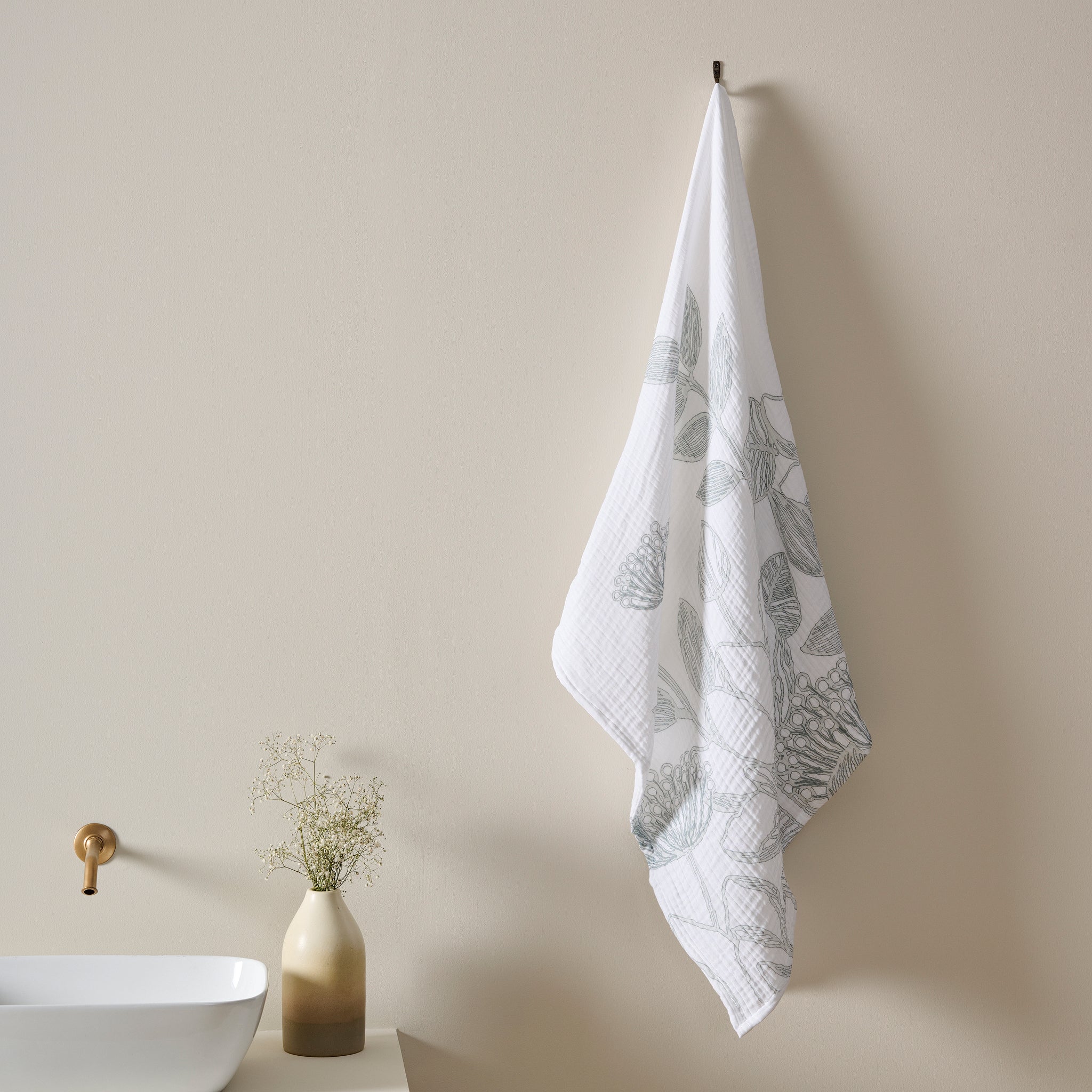 Vine Bloom | Cotton Gauze | Towel