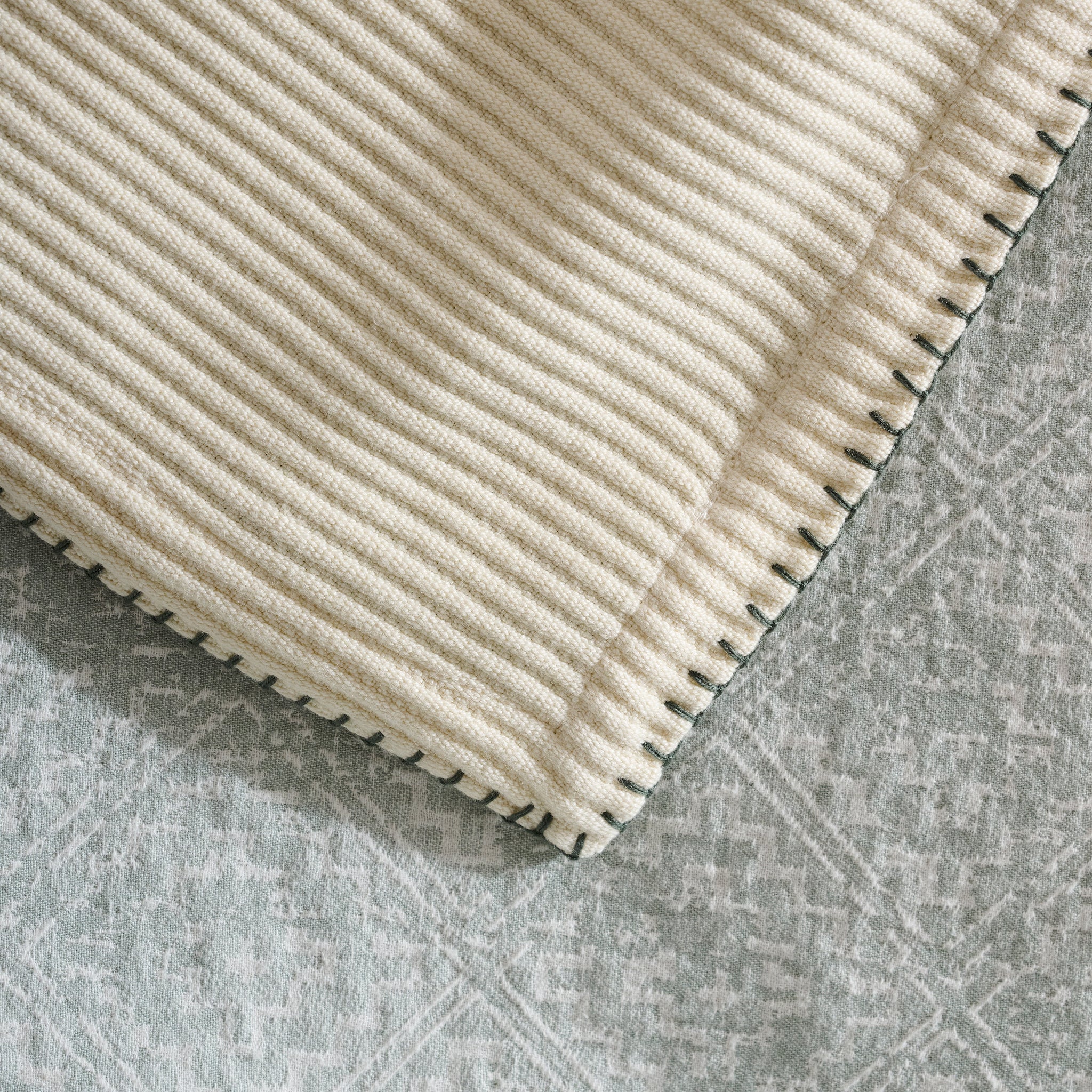 Cream Whip | Cotton Bamboo | Cord Rib | Throw