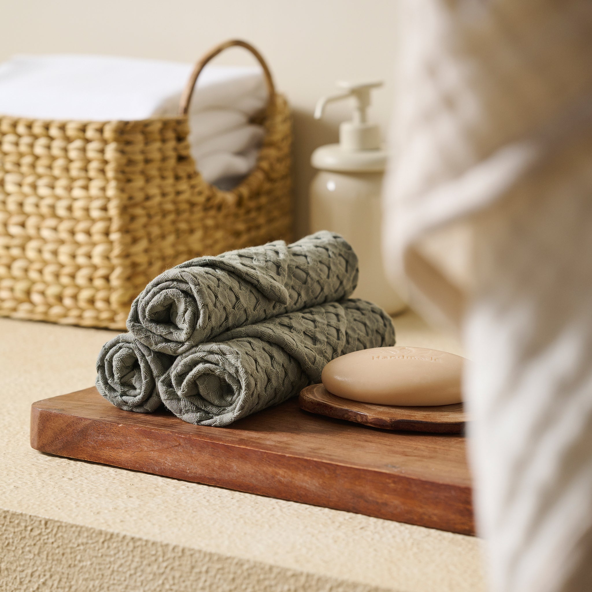 Mosaic | Cotton Bamboo | Waffle | Bath Set