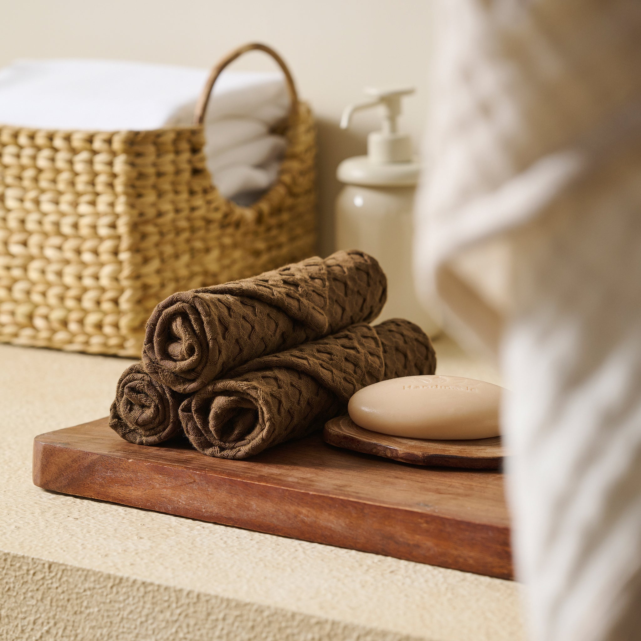 Mosaic | Cotton Bamboo | Waffle | Bath Set