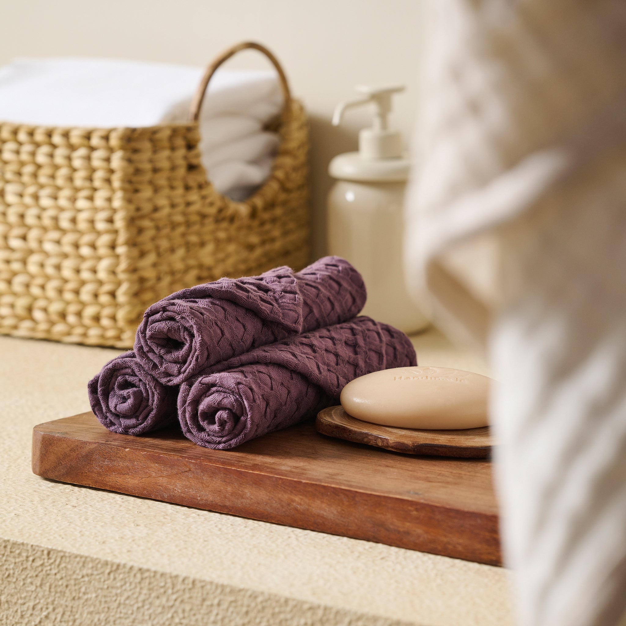 Mosaic | Cotton Bamboo | Waffle | Bath Set
