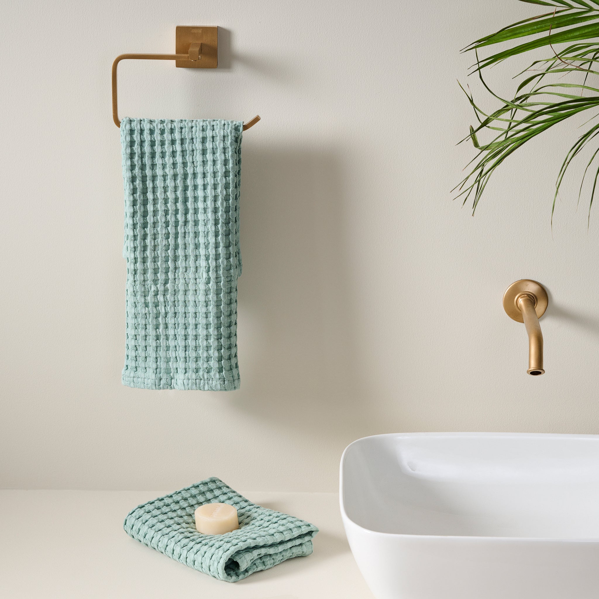 Chalk | Cotton | Waffle |Towel
