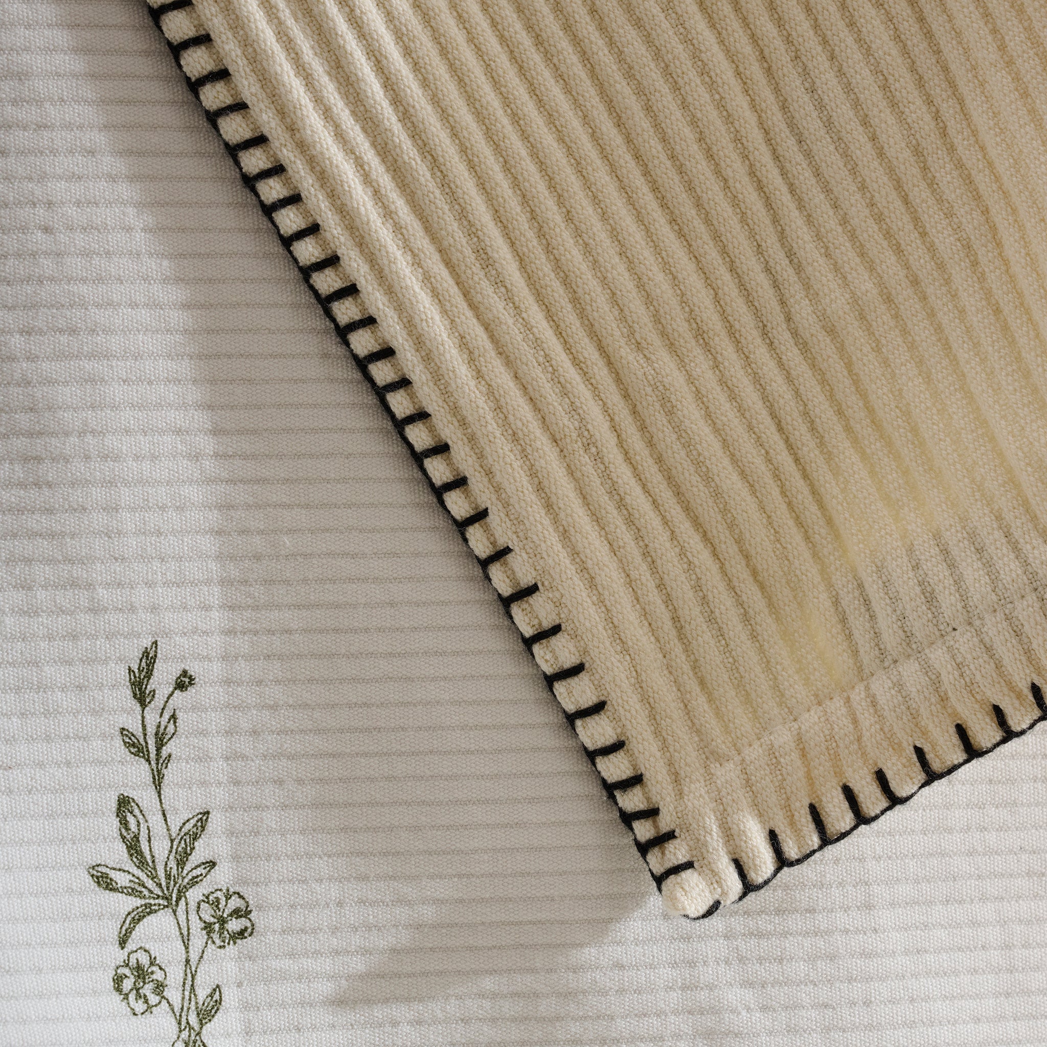 Cream Whip | Cotton Bamboo | Cord Rib | Throw