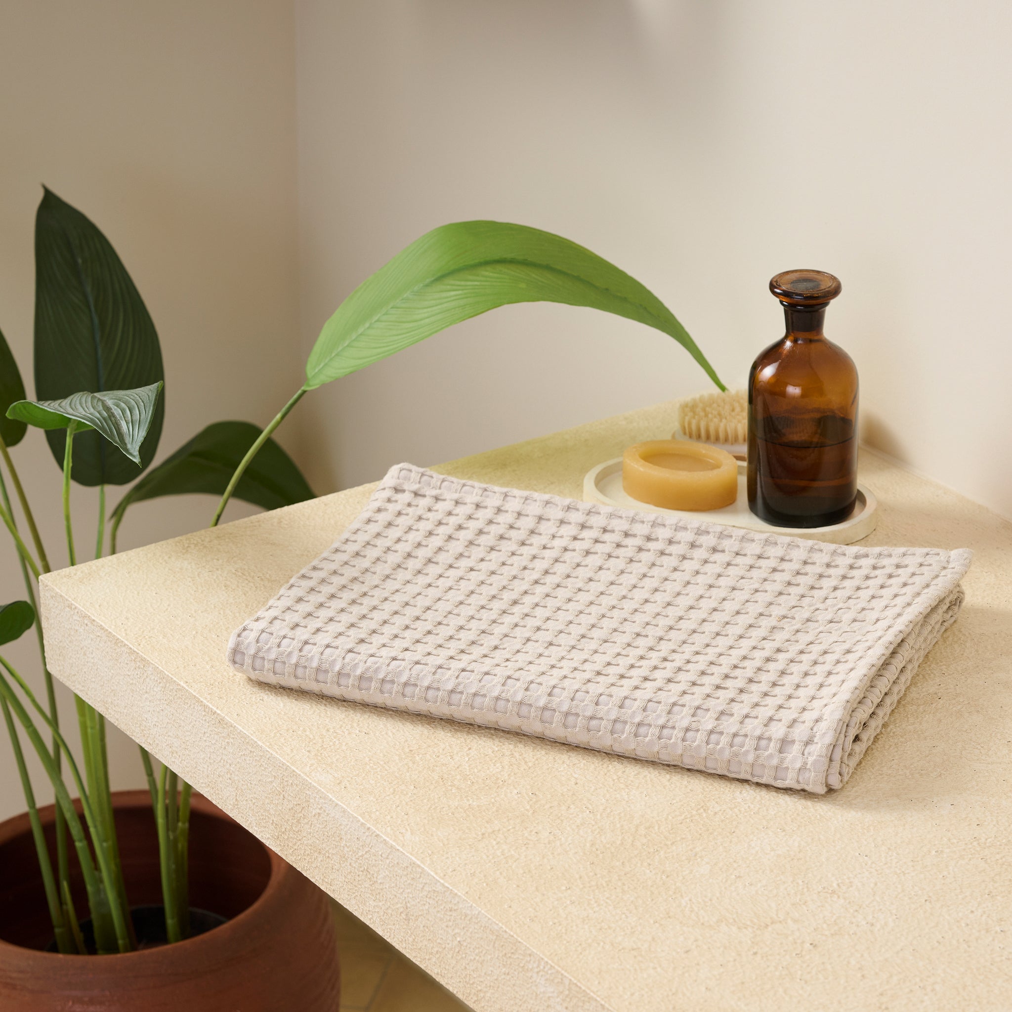 Mosaic | Cotton Bamboo | Waffle | Bath Towel