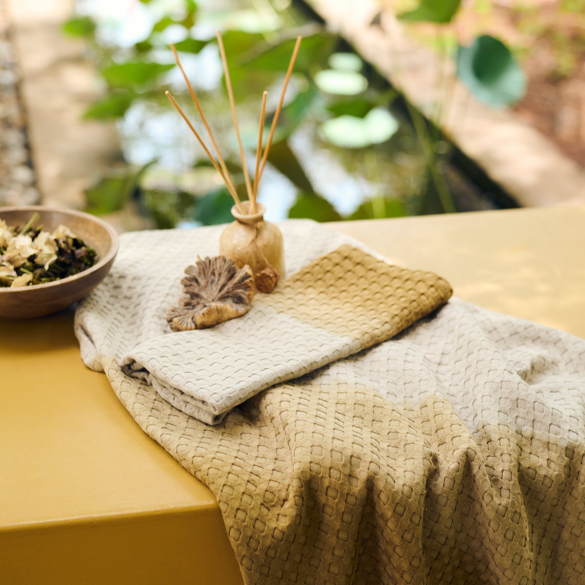 Dip Dye | Cotton Bamboo | Waffle | Bath Set