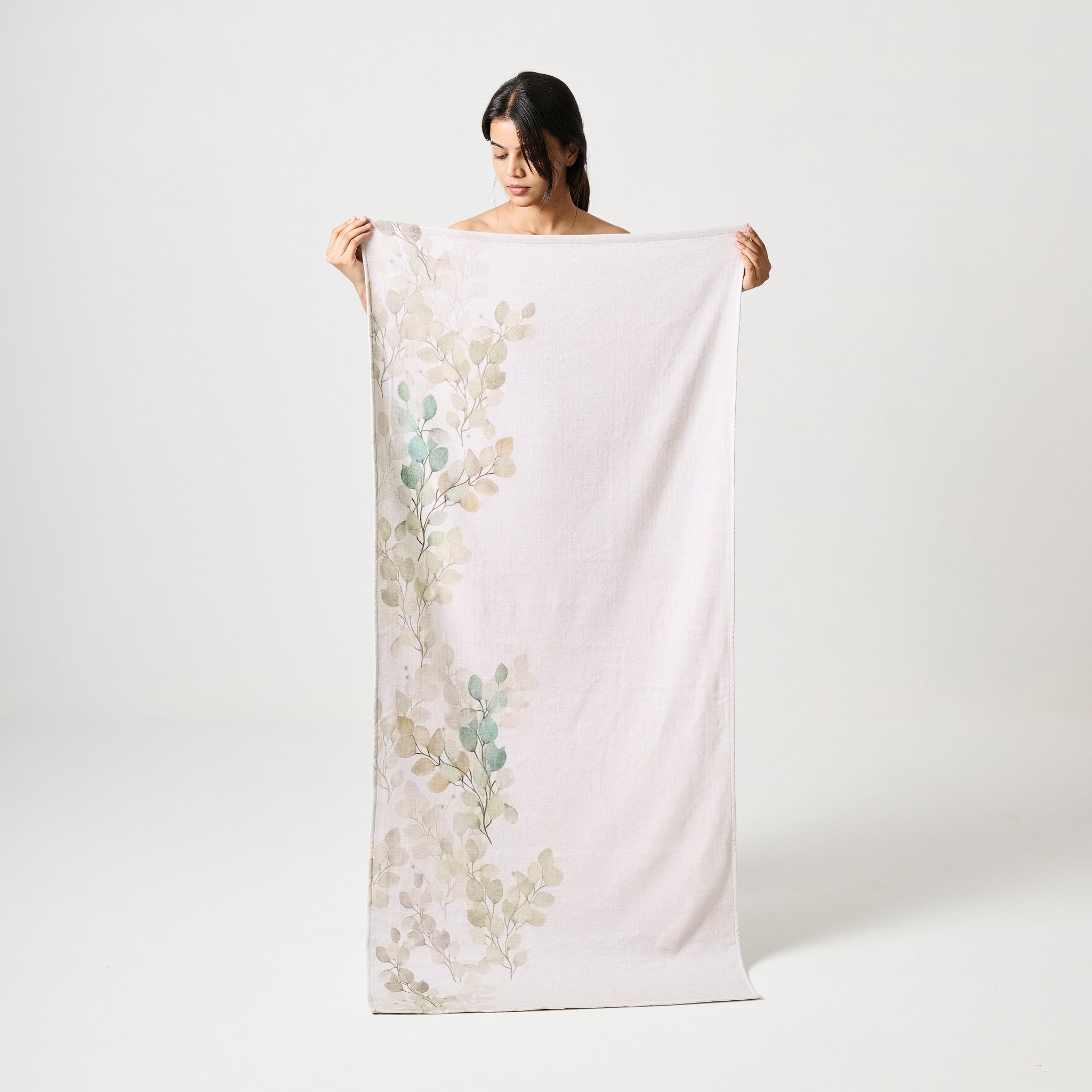 Autumn Print | Cotton Bamboo | Hammam Terry | Bath Towel