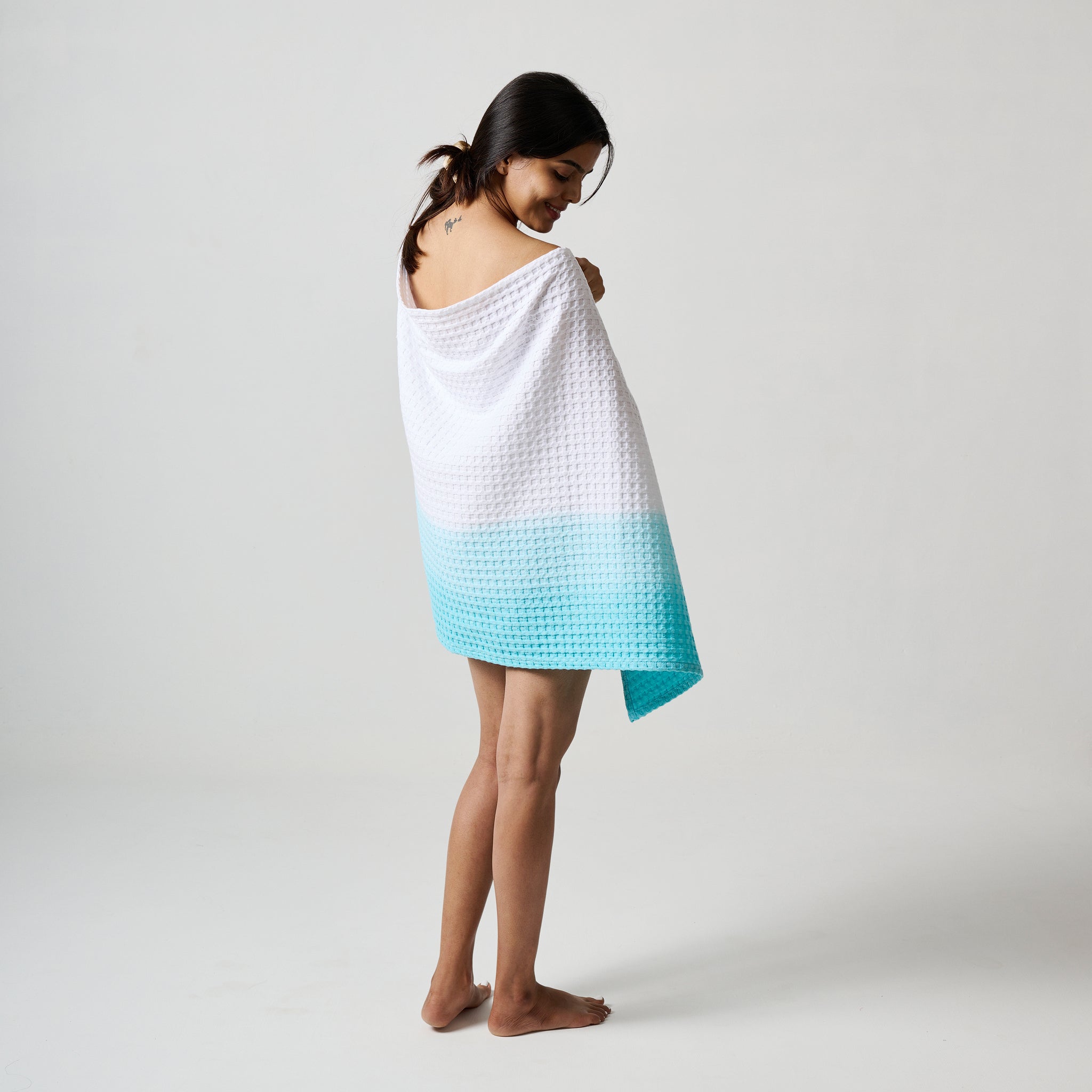 Dip Dye | Cotton | Waffle | Bath Towel