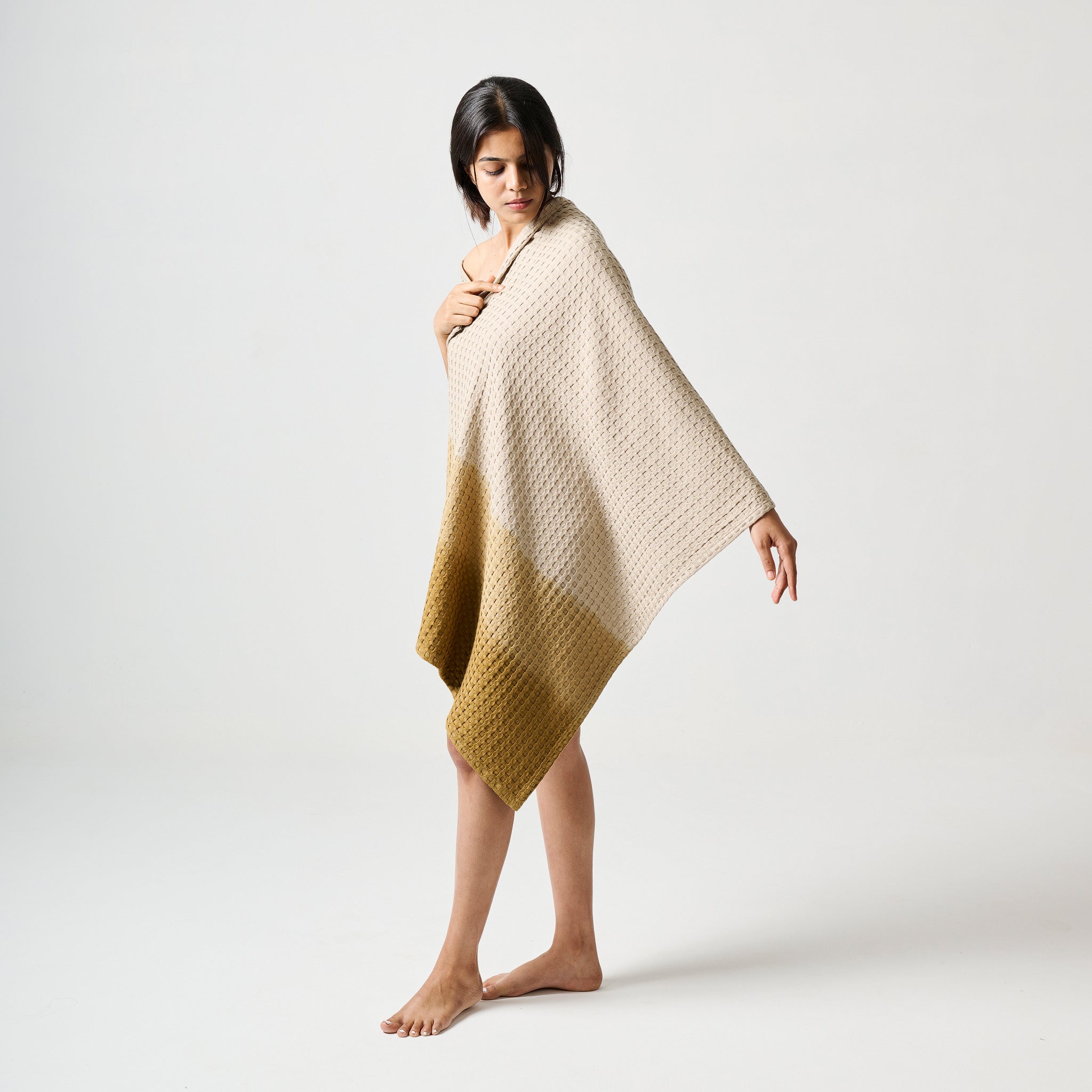 Dip Dye | Cotton Bamboo | Waffle | Bath Towel