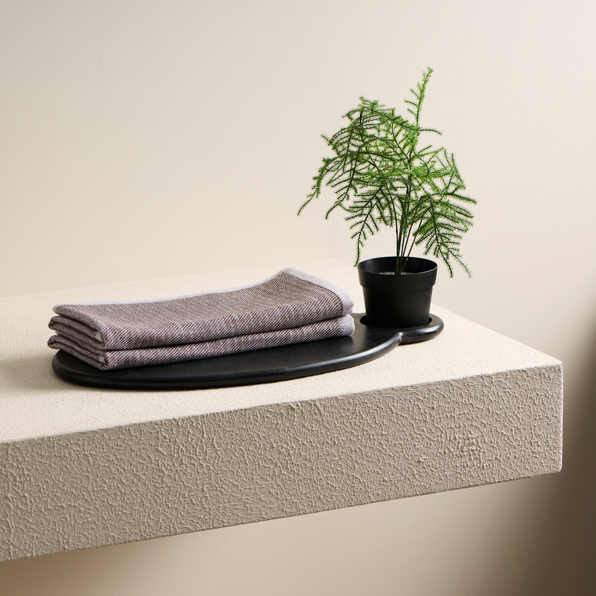Earth Stucco | Cotton Bamboo | Hammam Terry | Towel