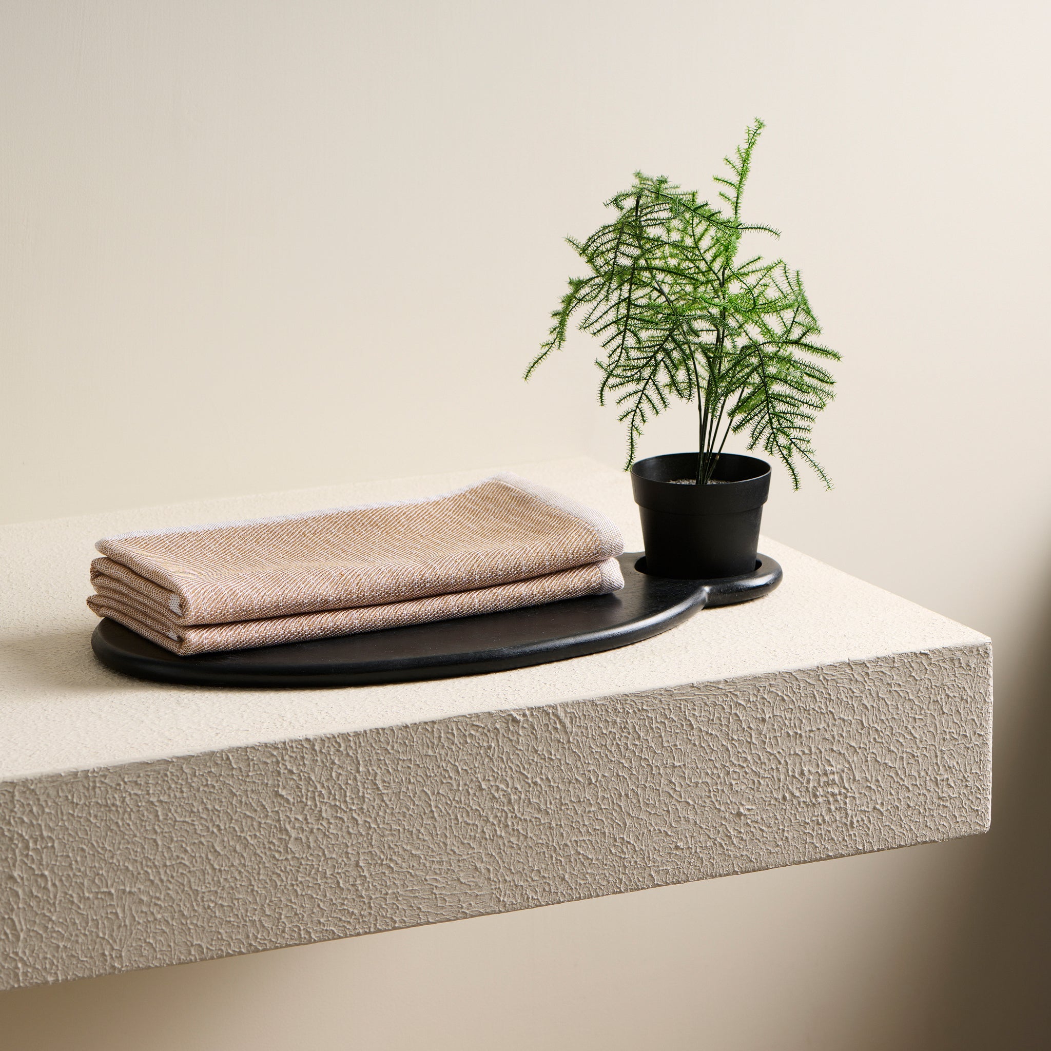 Earth Stucco | Cotton Bamboo | Hammam Terry | Towel