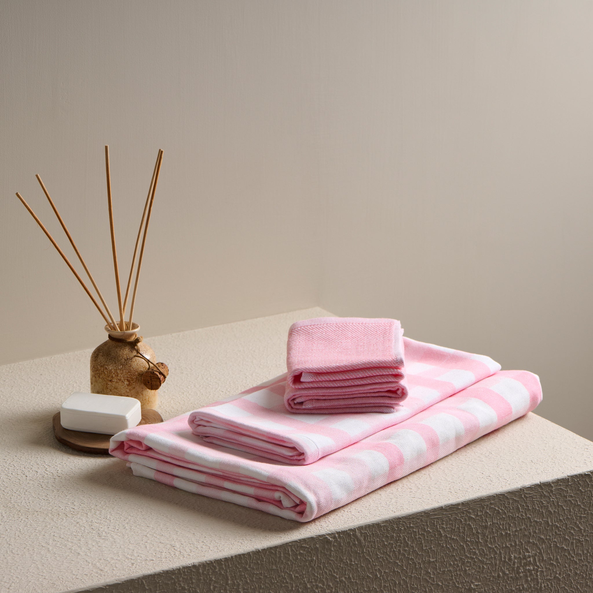 Gingham | Cotton | Hammam Terry | Bath Set