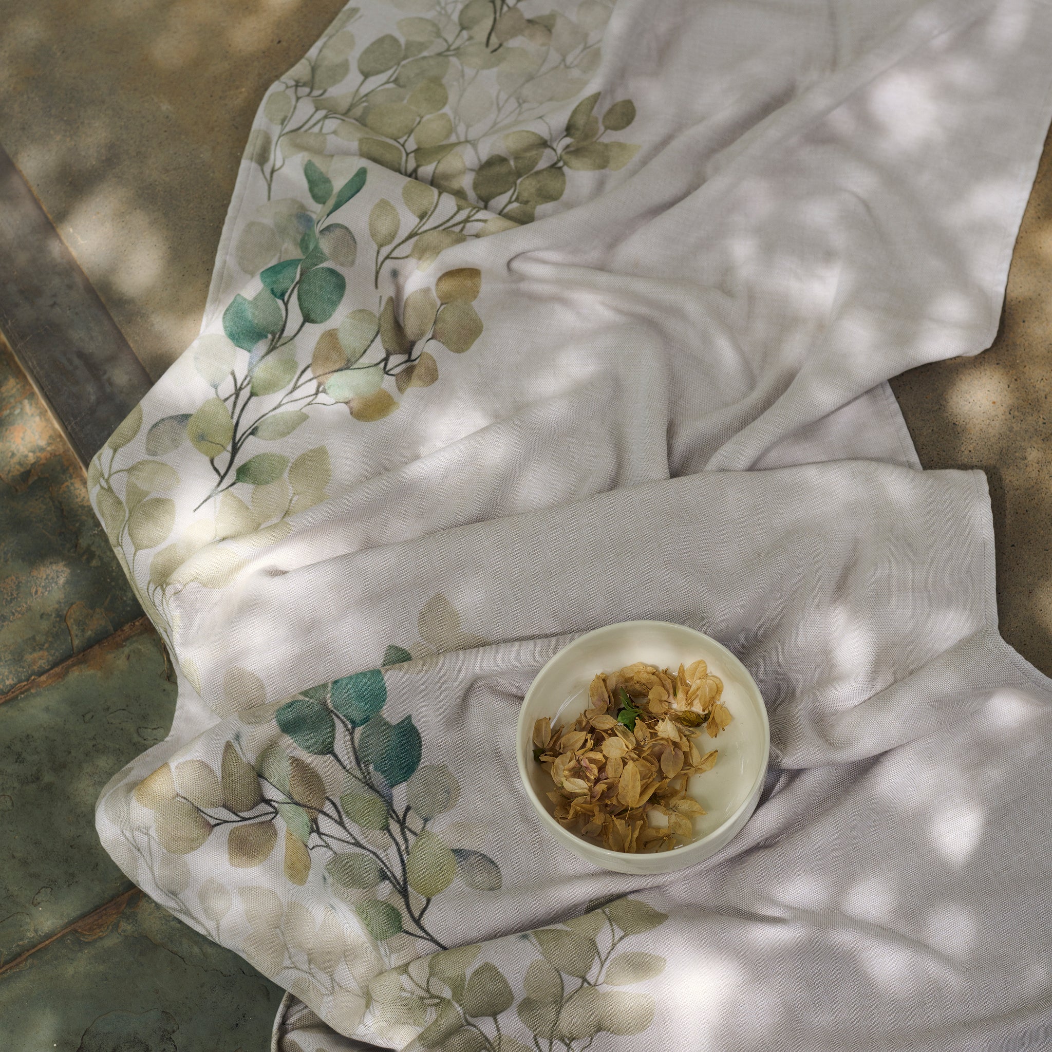 Autumn Print | Cotton Bamboo | Hammam Terry | Bath Towel