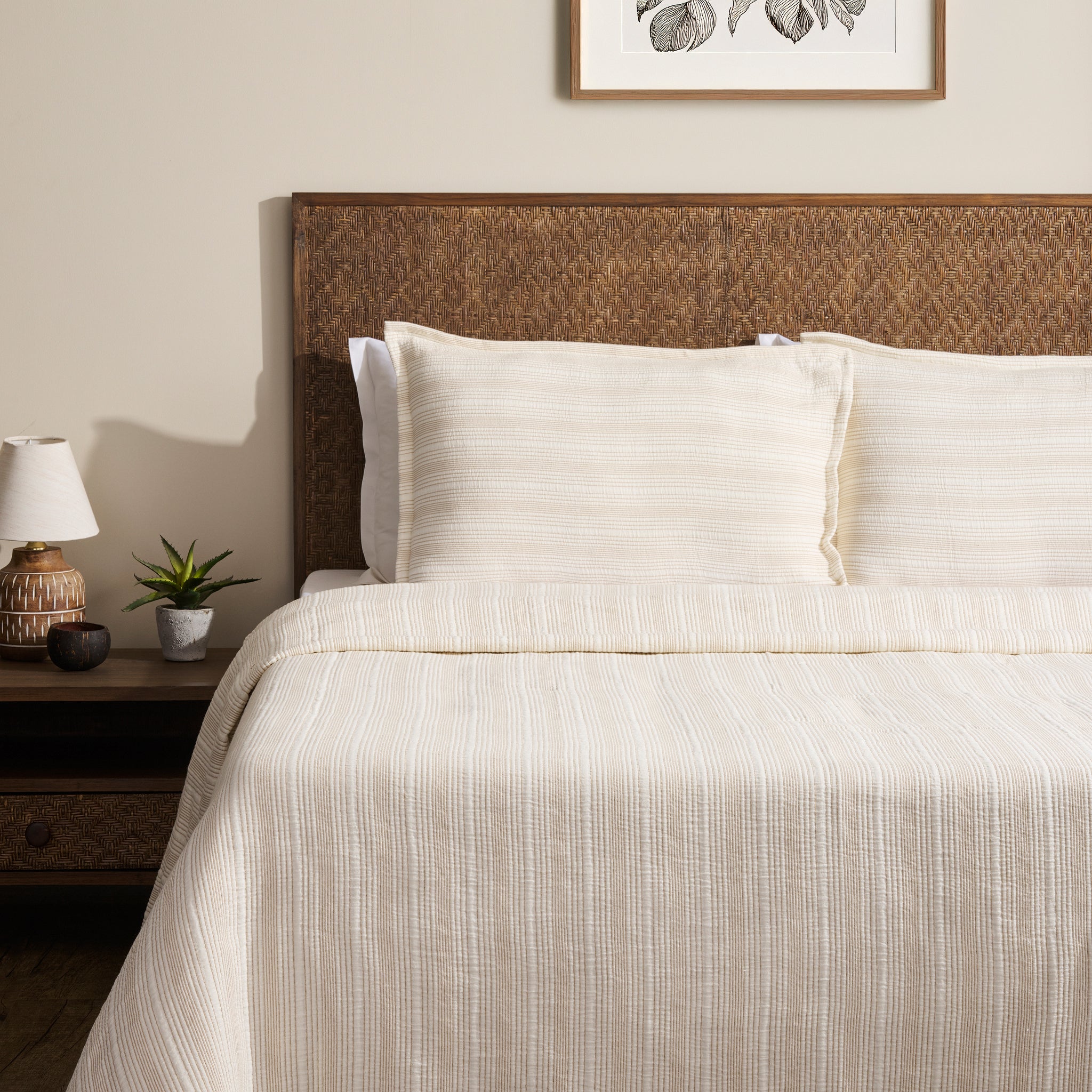 Pin Rib | Cotton | Bed Cover