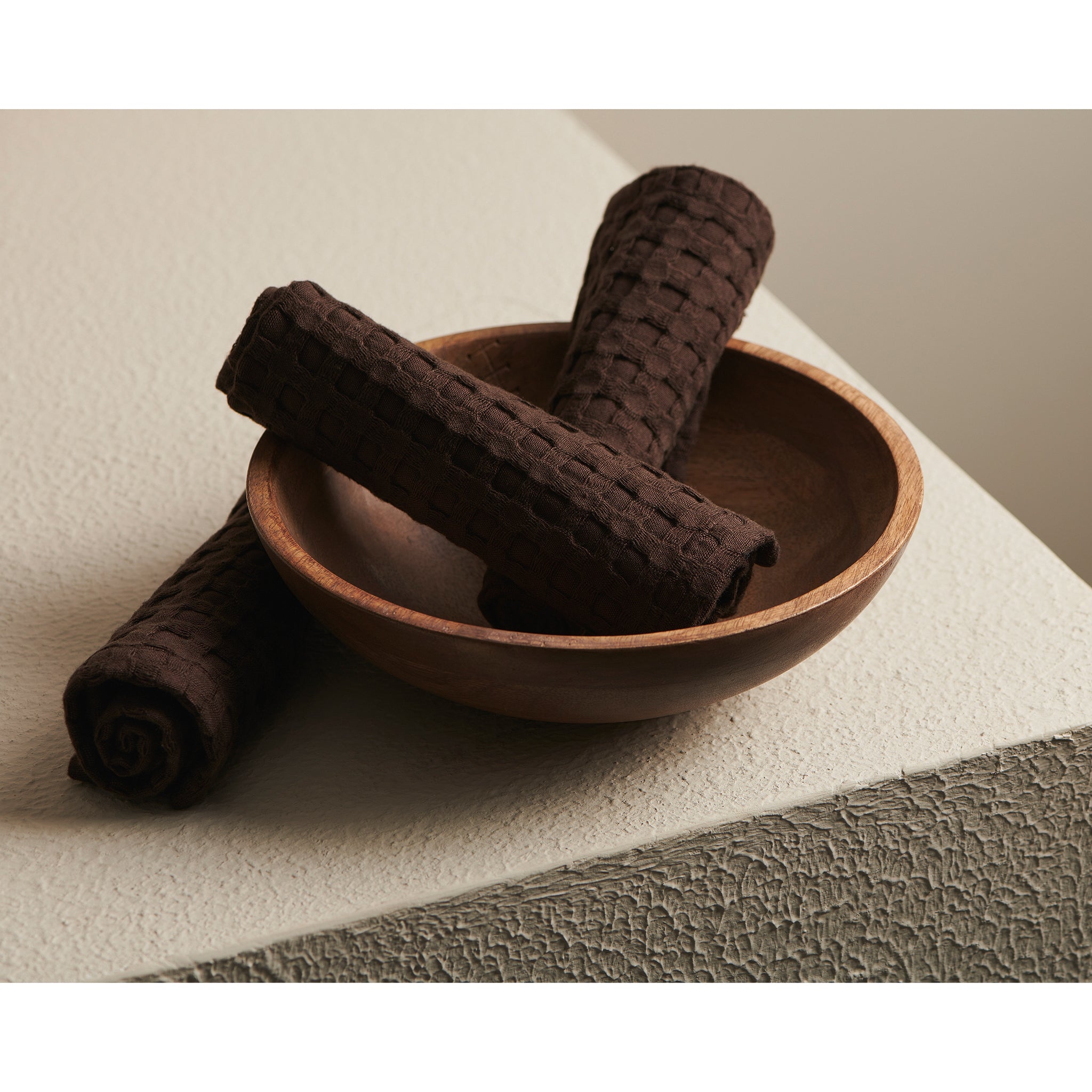 Peat | Cotton Bamboo | Waffle | Face Towel