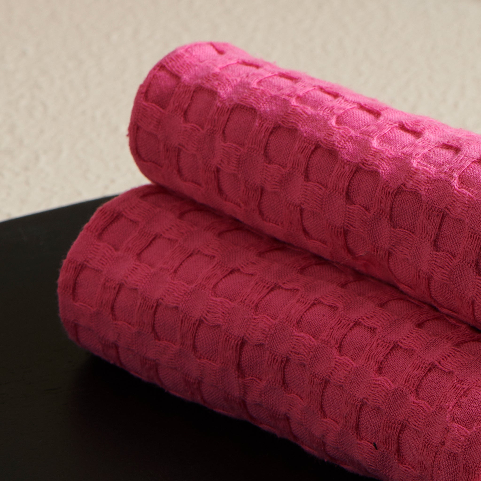 Rose | Cotton | Waffle | Face Towel
