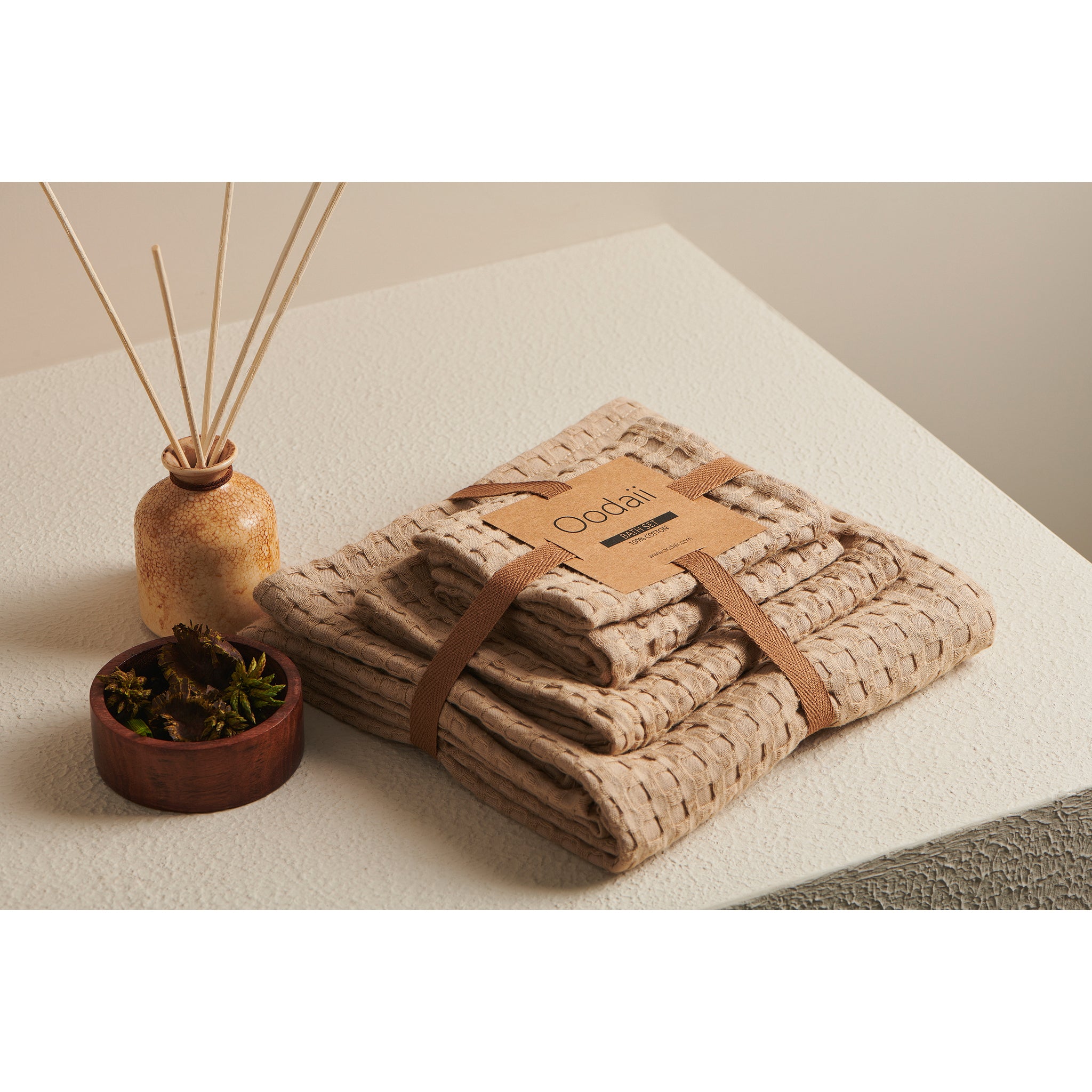 Pebble | Cotton | Waffle | Bath Set