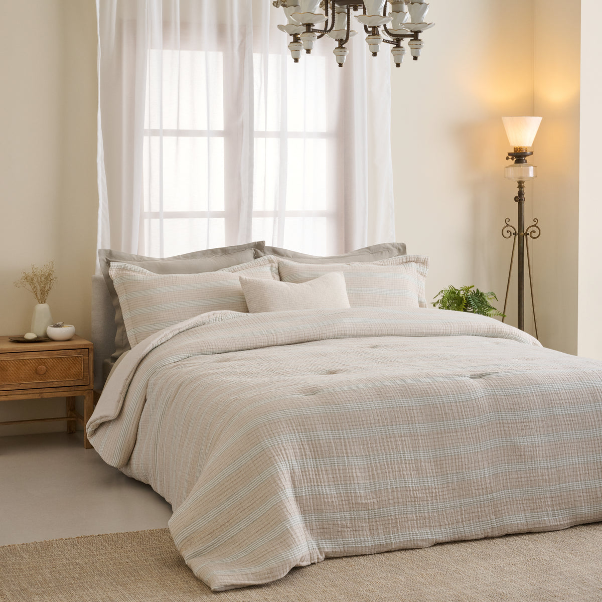 Louver | Cotton Bamboo | Gauze | Bed Set