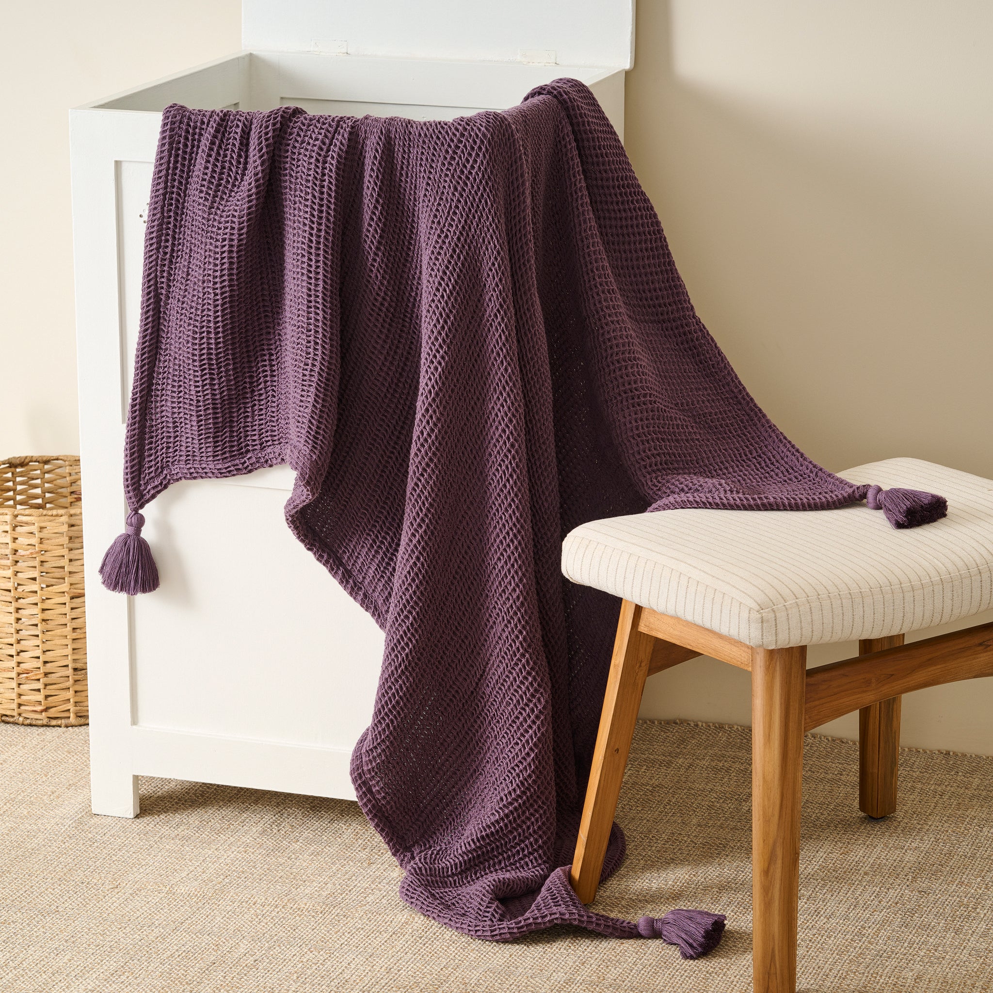 Sea Sponge |  Cotton | Waffle | Throw