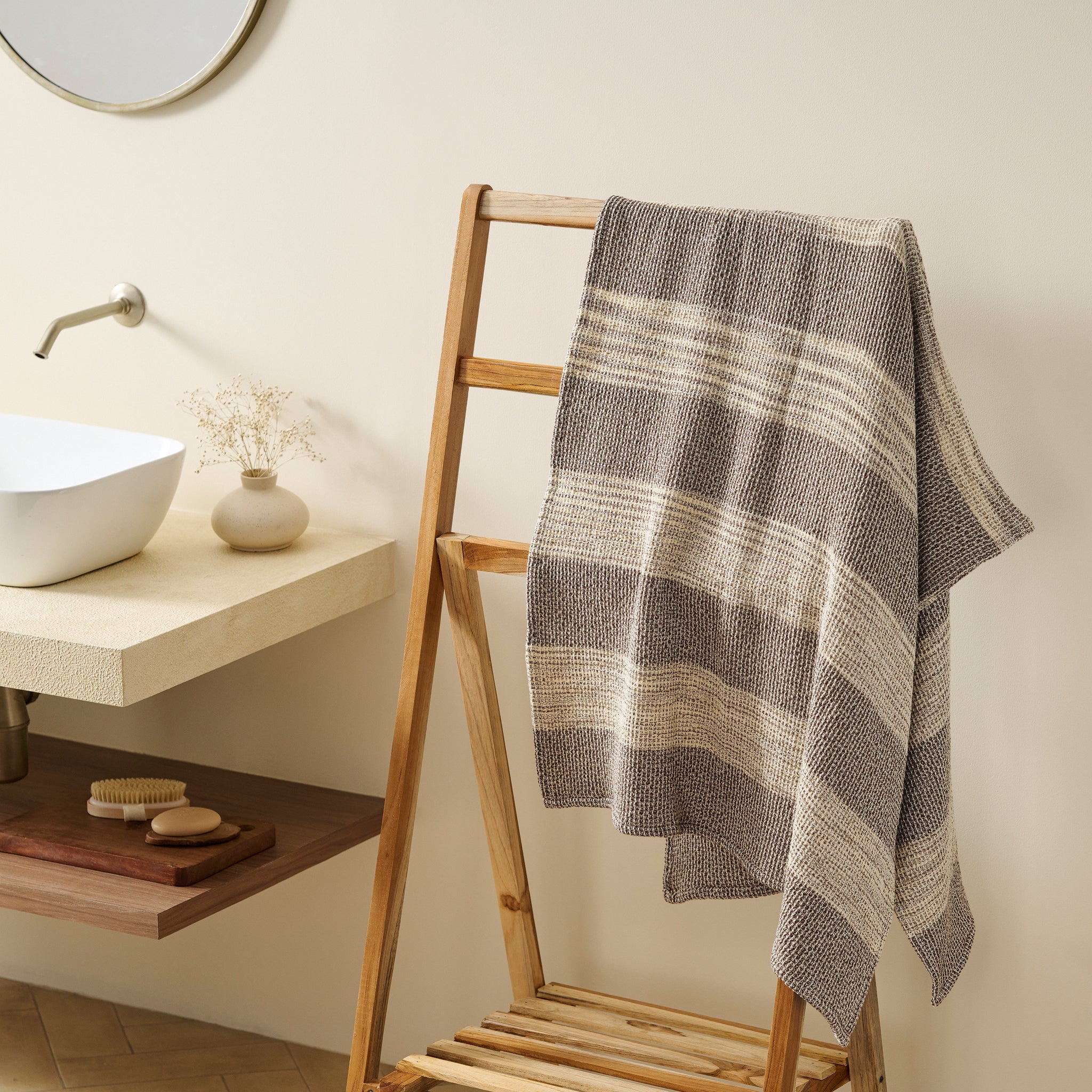 Aura | Cotton | Waffle Space Dyed | Bath Towel