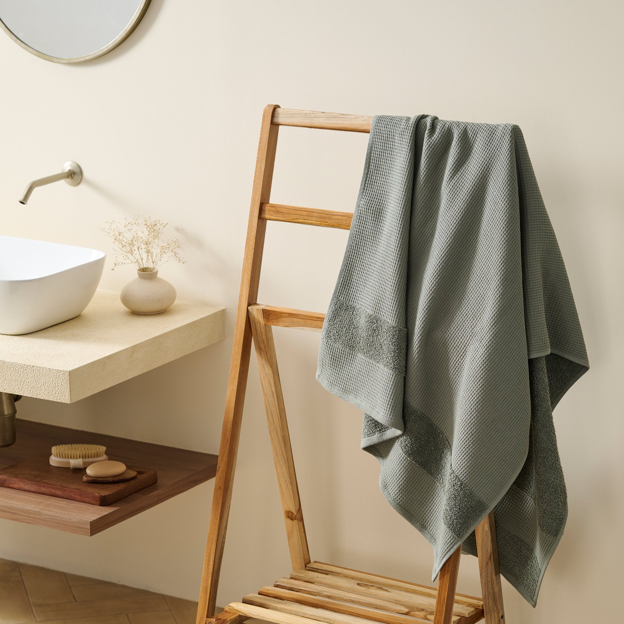 Pocket Square | Cotton | Waffle Terry | Bath Towel