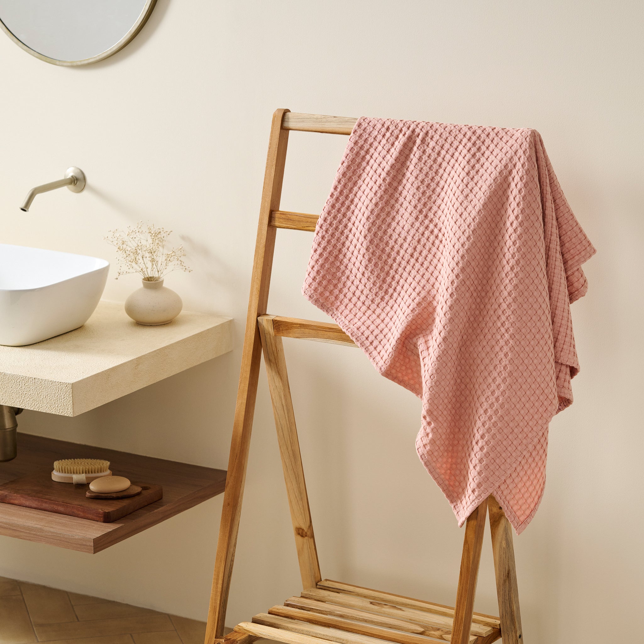 Mosaic | Cotton Bamboo | Waffle | Bath Towel