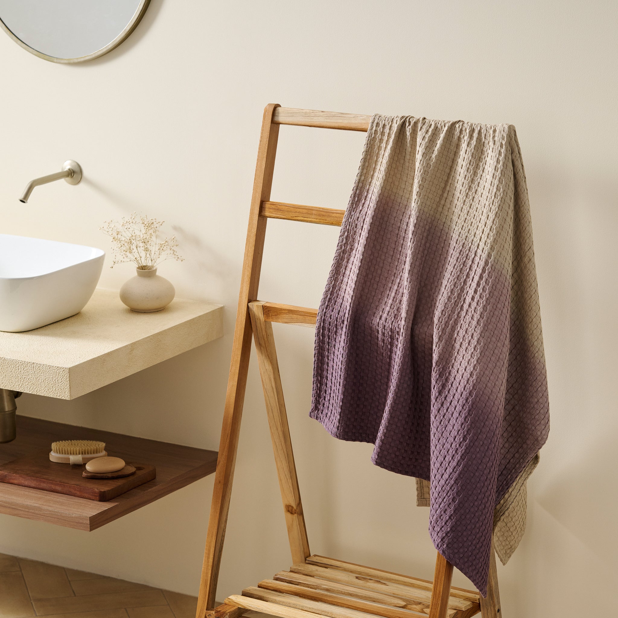 Colour Tide | Cotton Bamboo | Waffle | Bath Towel