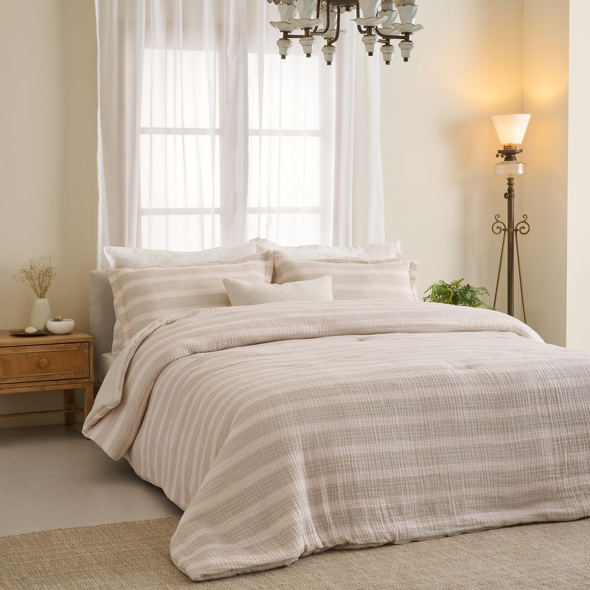 Louver | Cotton Bamboo | Gauze | Bed Set
