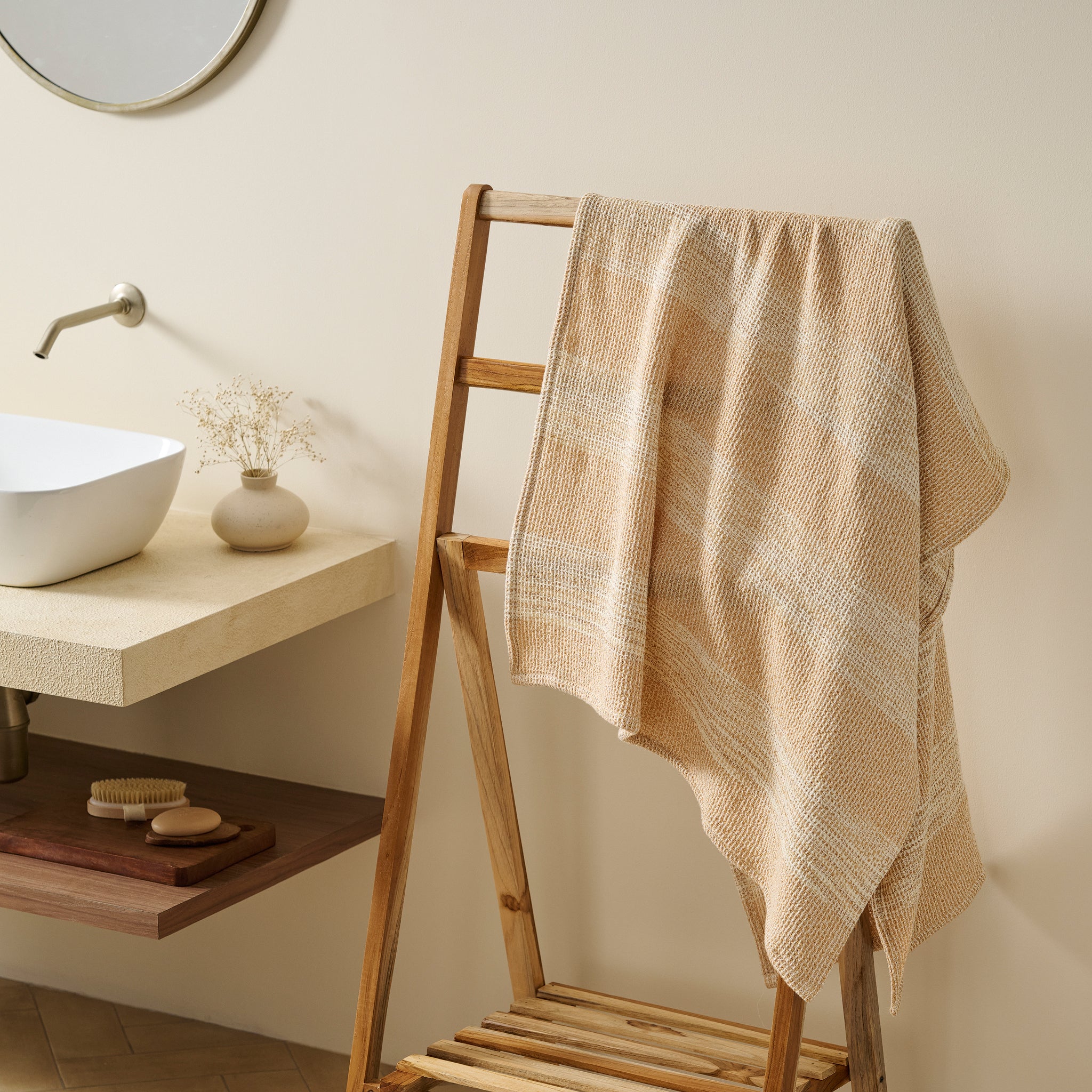 Aura | Cotton | Waffle Space Dyed | Bath Towel