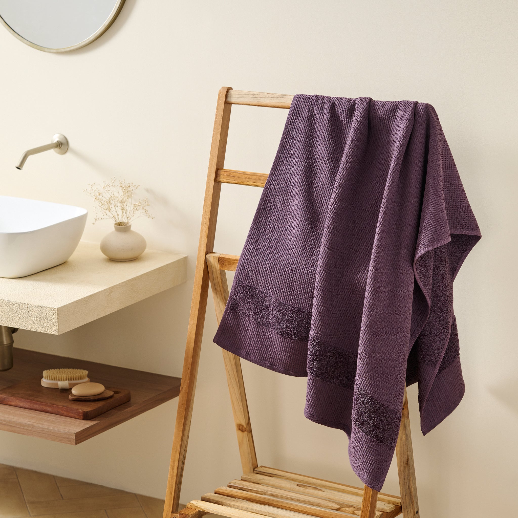 Pocket Square | Cotton | Waffle Terry | Bath Towel