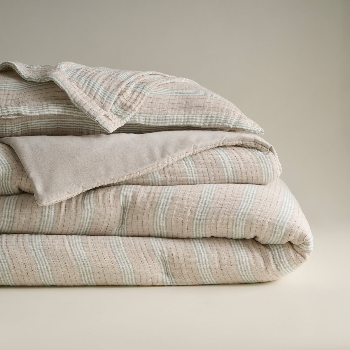 Louver | Cotton Bamboo | Gauze | Bed Set