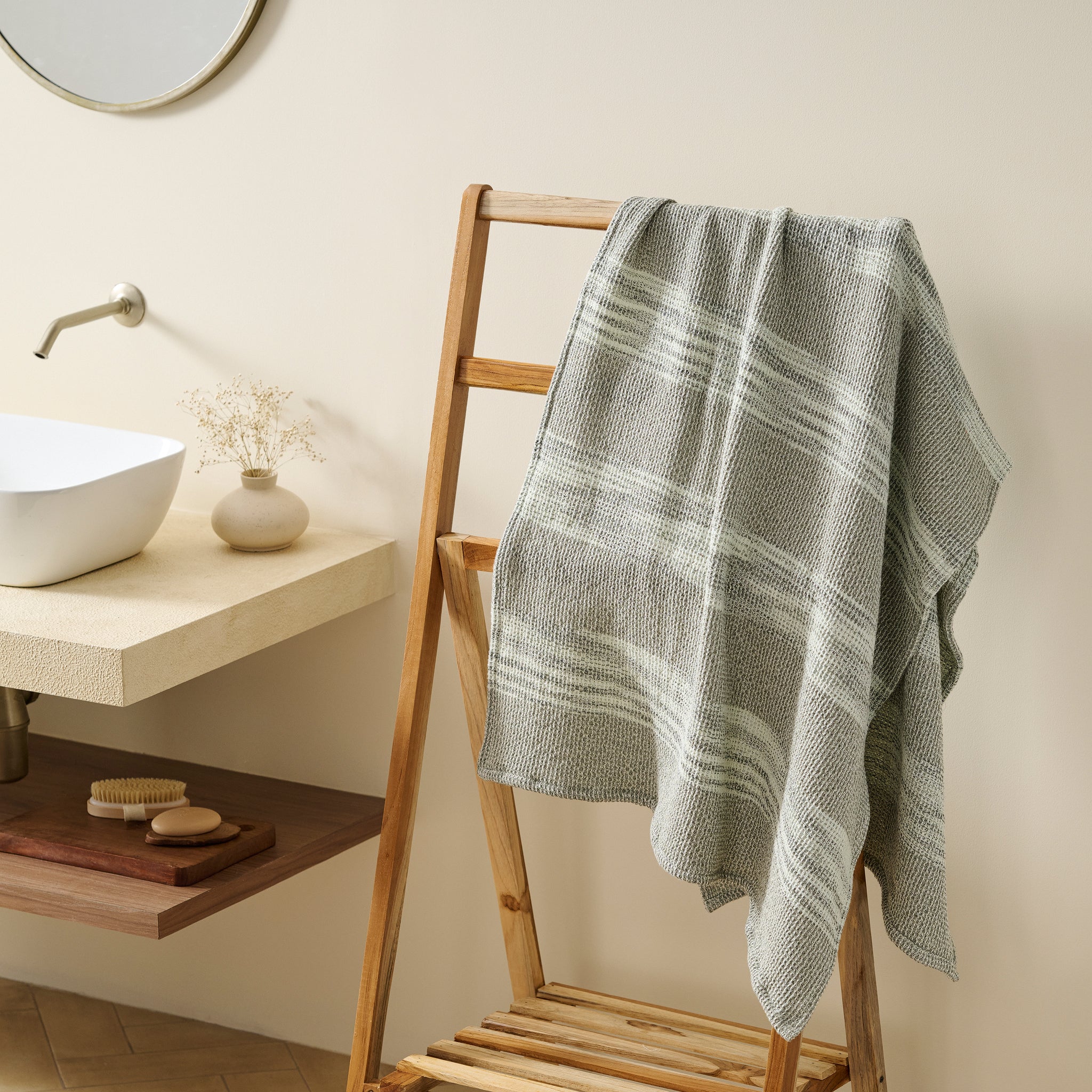 Aura | Cotton | Waffle Space Dyed | Bath Set