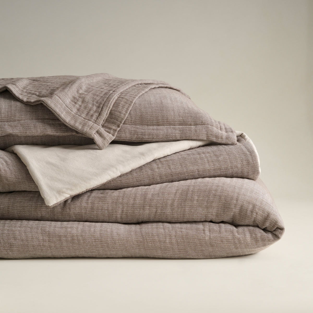 Oyster | Cotton Bamboo | Gauze | Bed Set