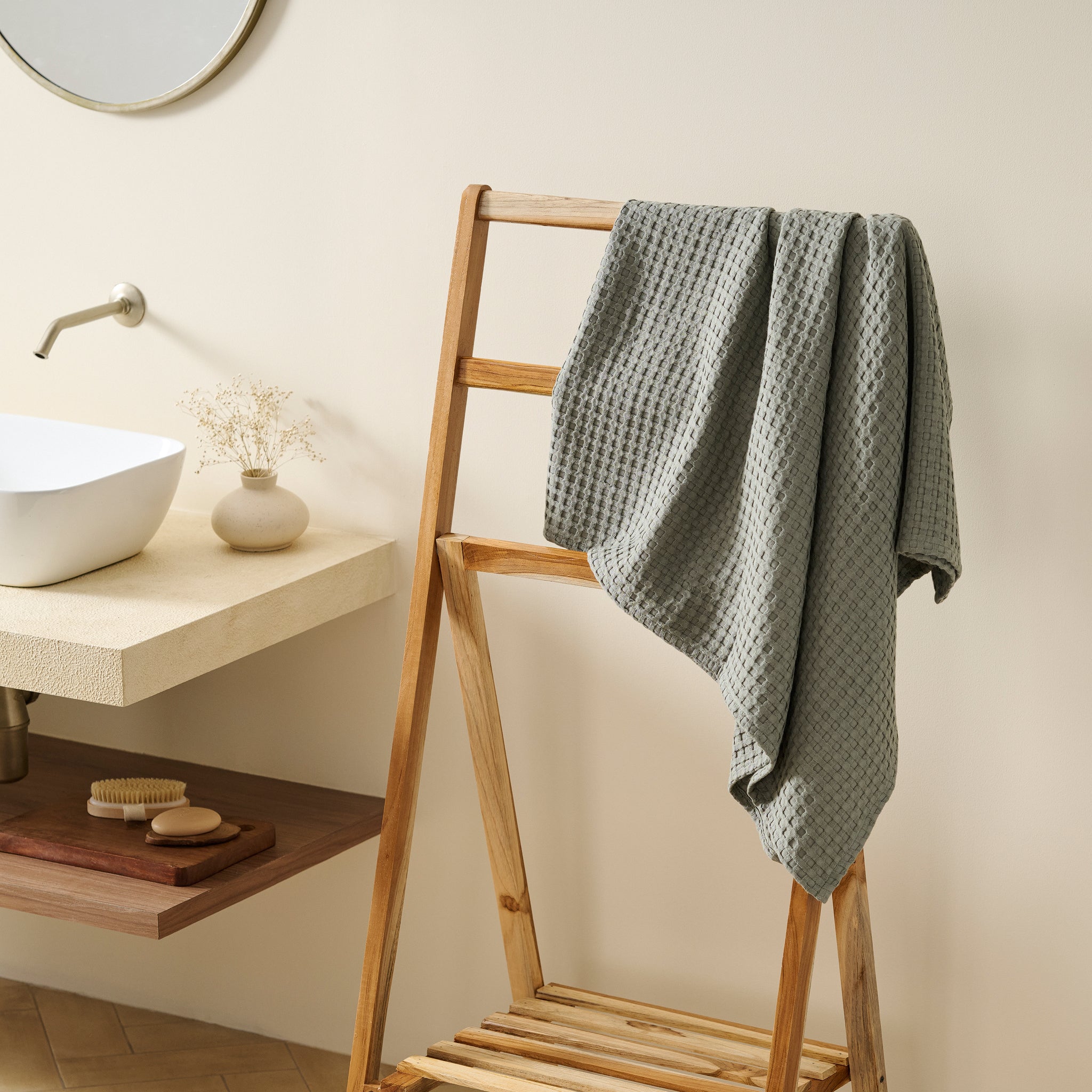 Mosaic | Cotton Bamboo | Waffle | Bath Set