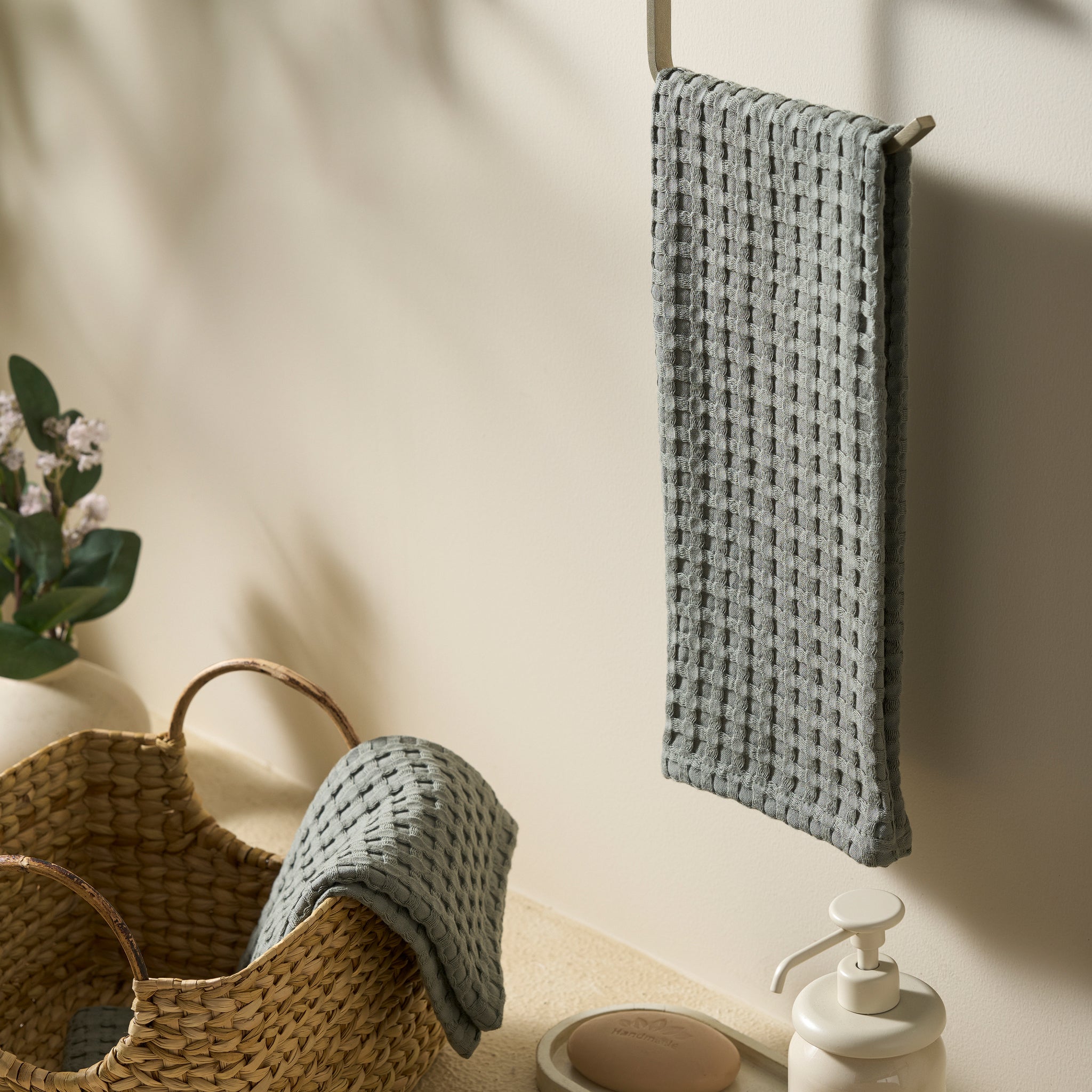 Mosaic | Cotton Bamboo | Waffle | Hand Towel