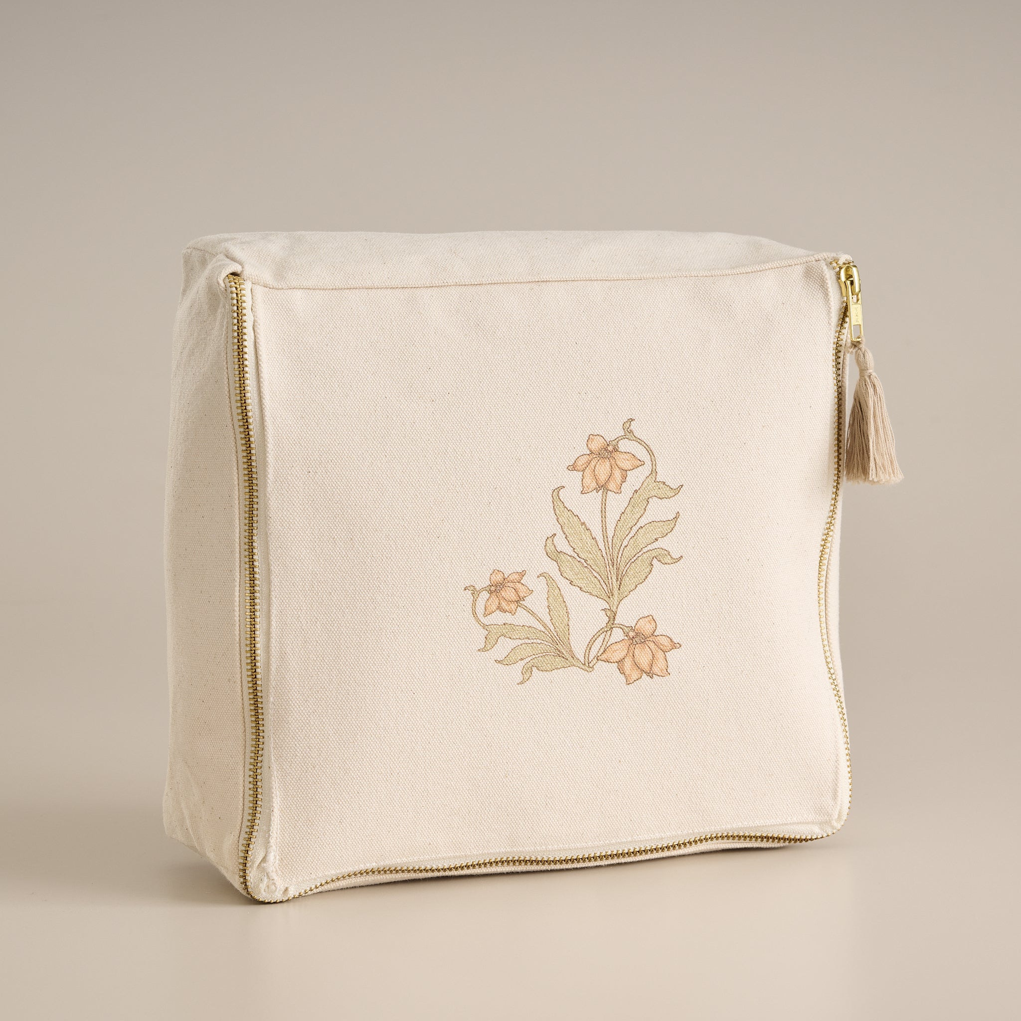 Floral Printed Canvas Box