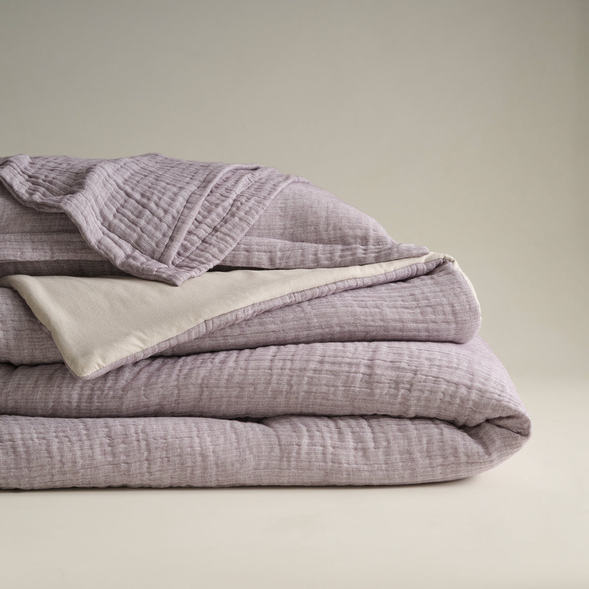 Oyster | Cotton Bamboo | Gauze | Bed Set