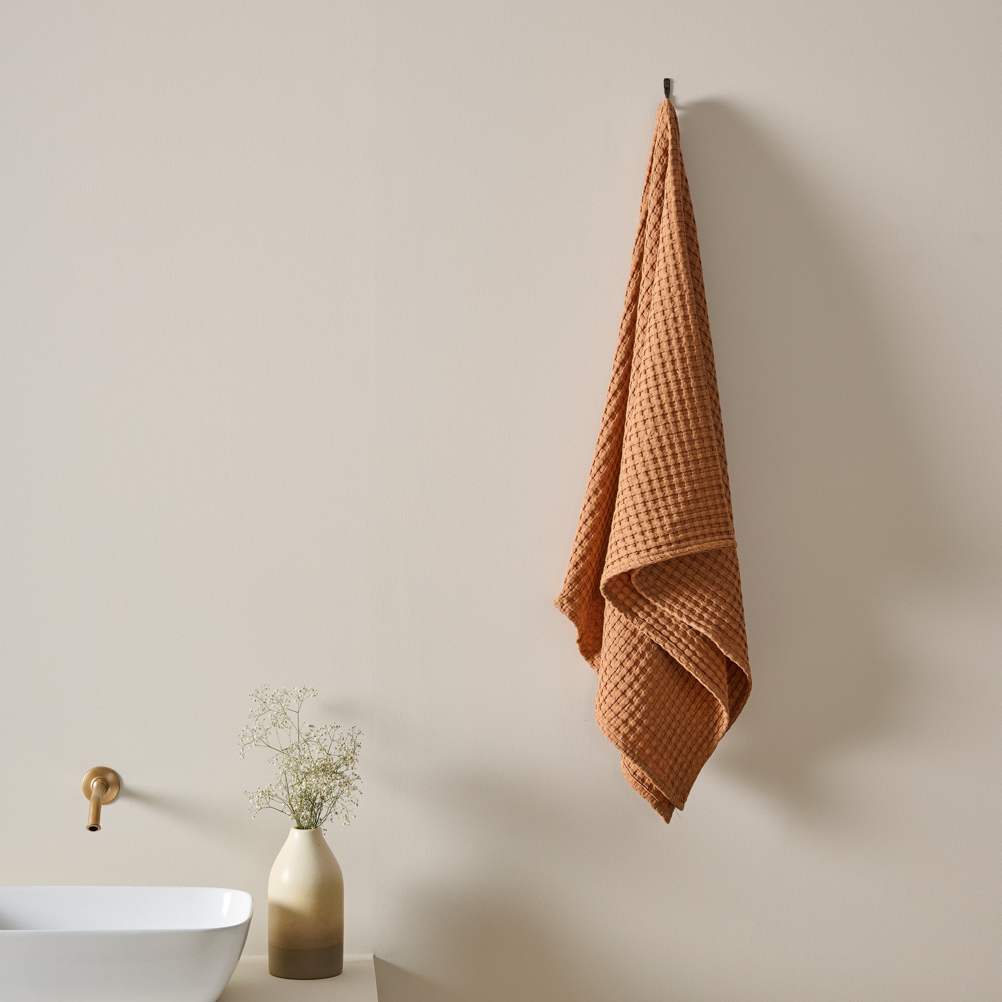 Chalk | Cotton | Waffle | XL Bath Towel