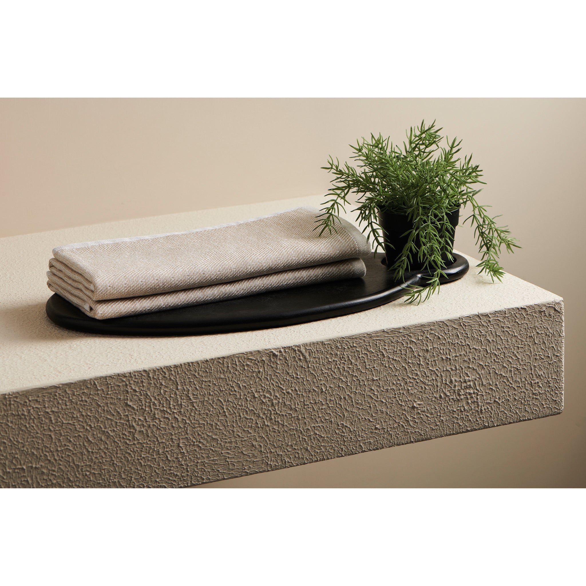 Earth Stucco | Cotton Bamboo | Hammam Terry | Towel
