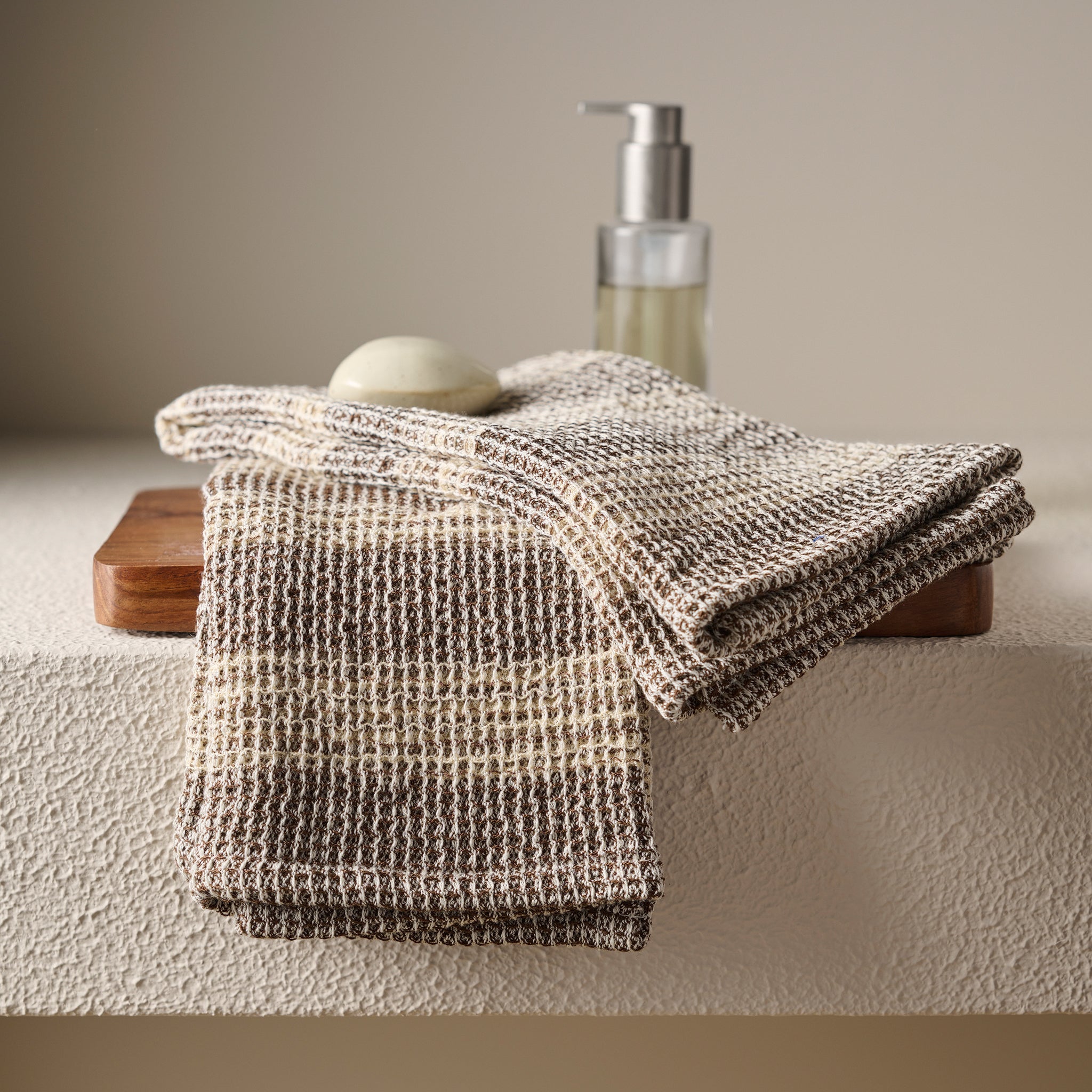 Aura | Cotton | Waffle Space Dyed | Bath Set