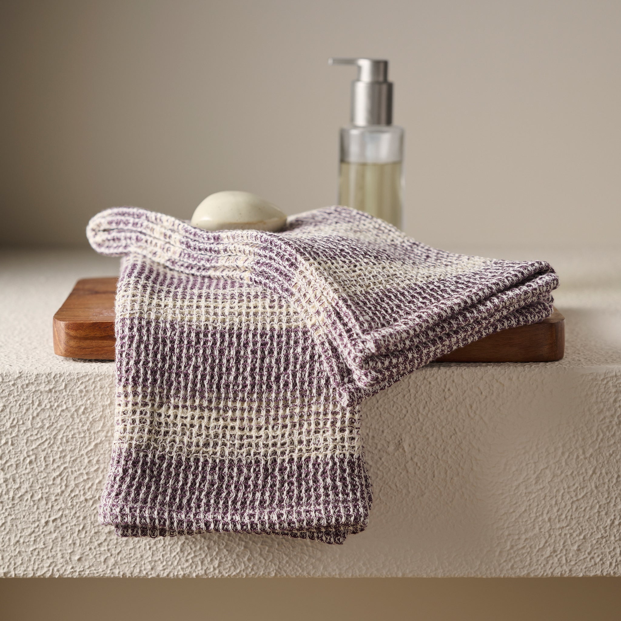 Aura | Cotton | Waffle Space Dyed | Bath Set