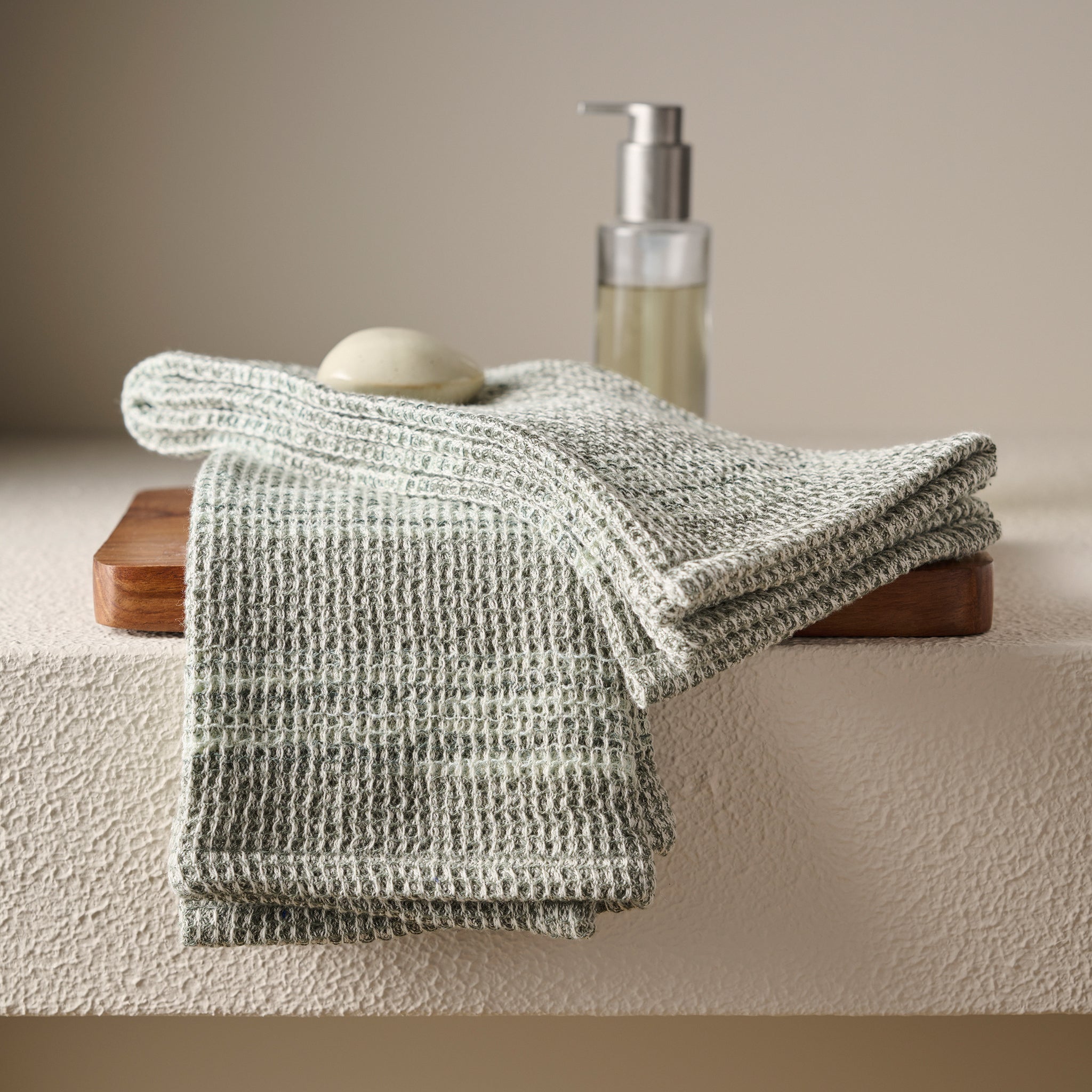 Aura | Cotton | Waffle Space Dyed | Bath Set