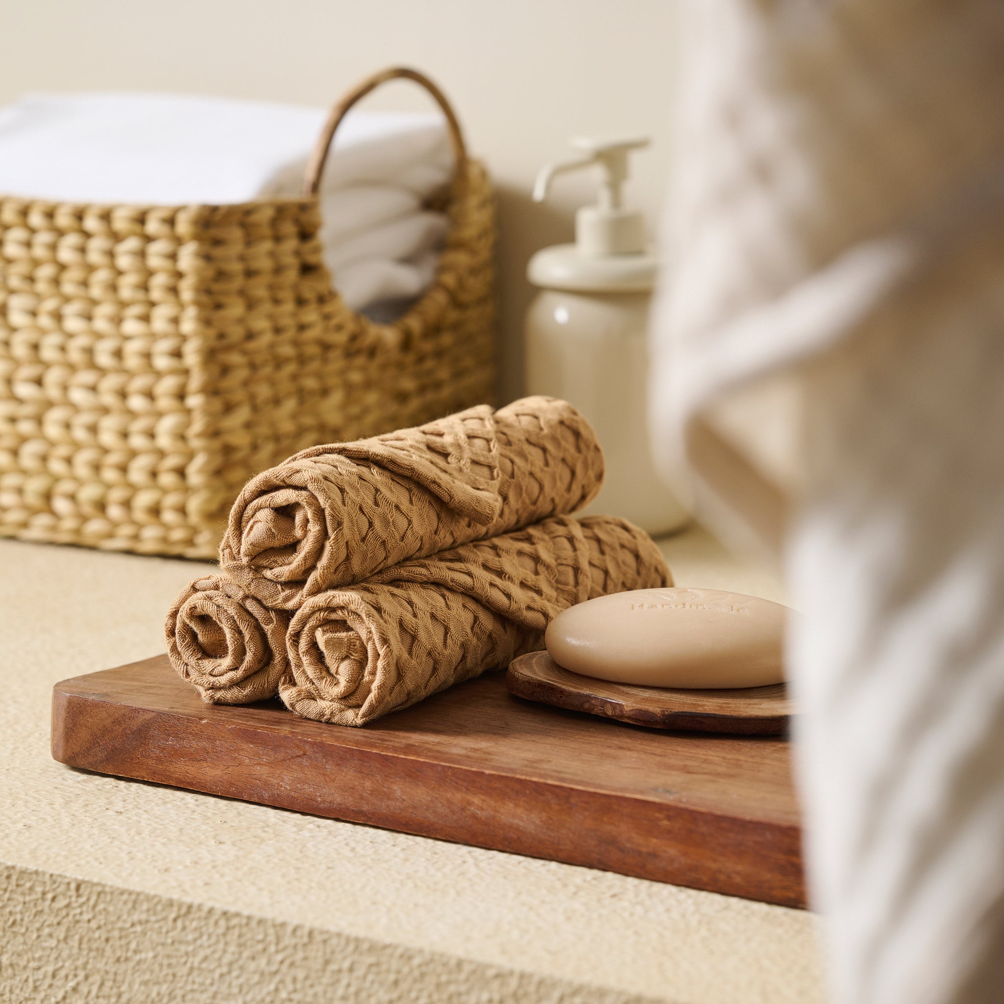 Mosaic | Cotton Bamboo | Waffle | Bath Set