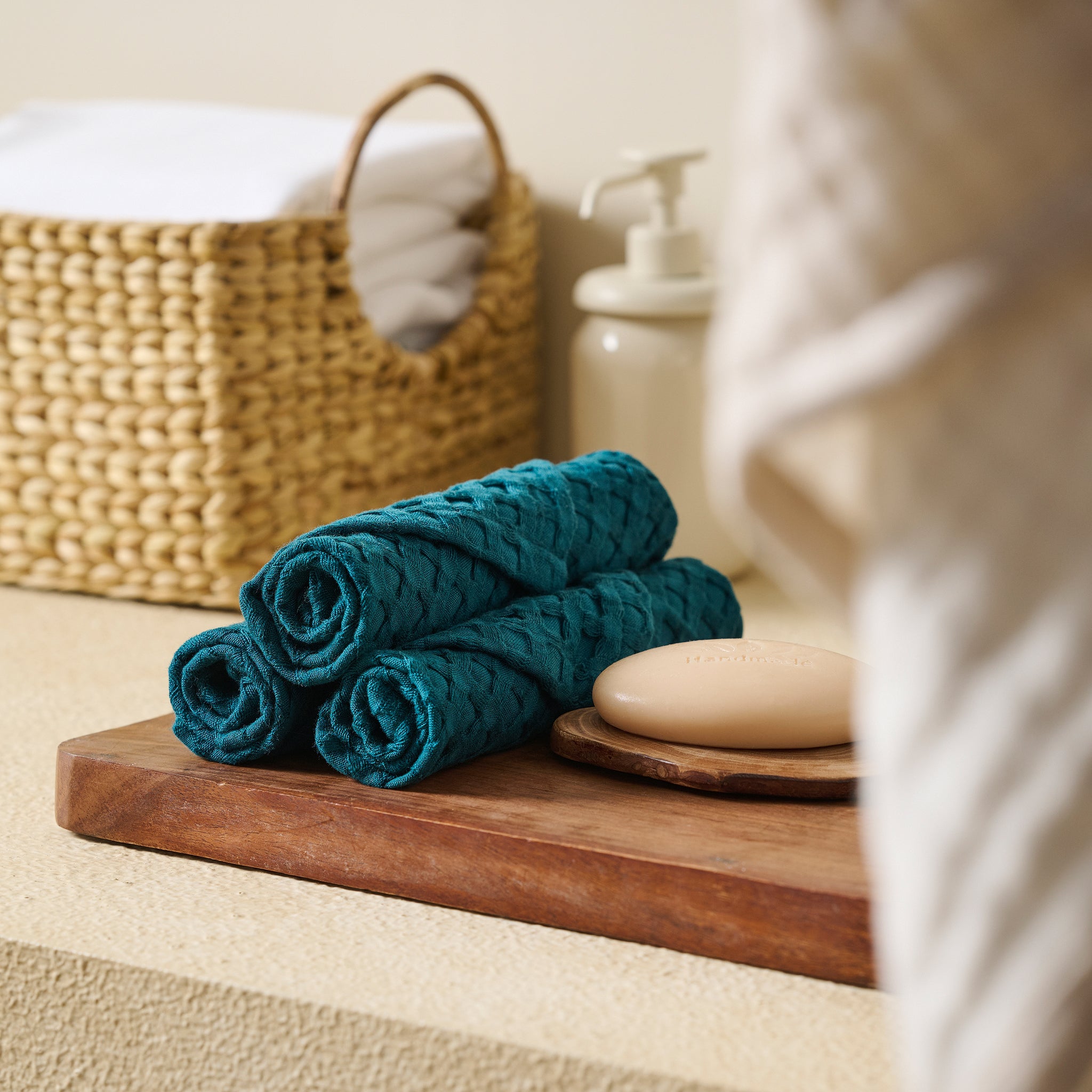 Mosaic | Cotton Bamboo | Waffle | Bath Set